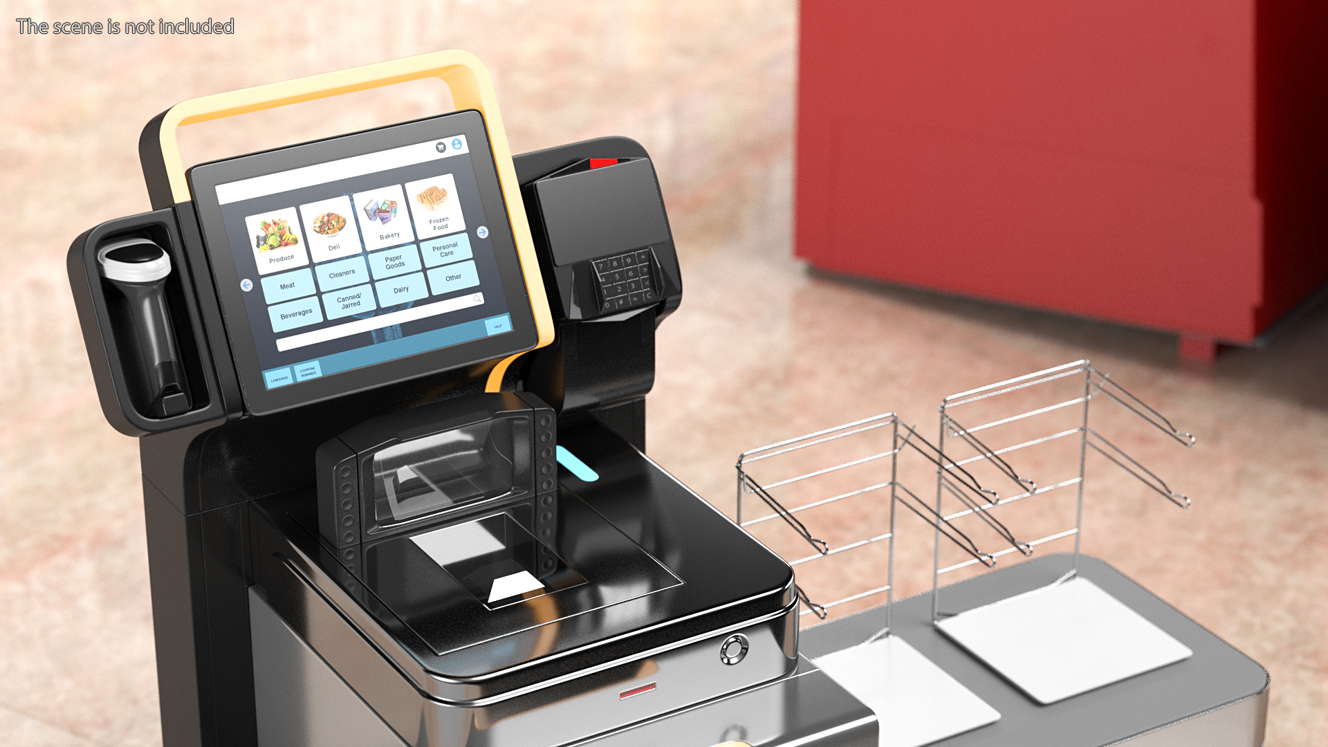 3D Modular Cash Recycling Self Checkout System model