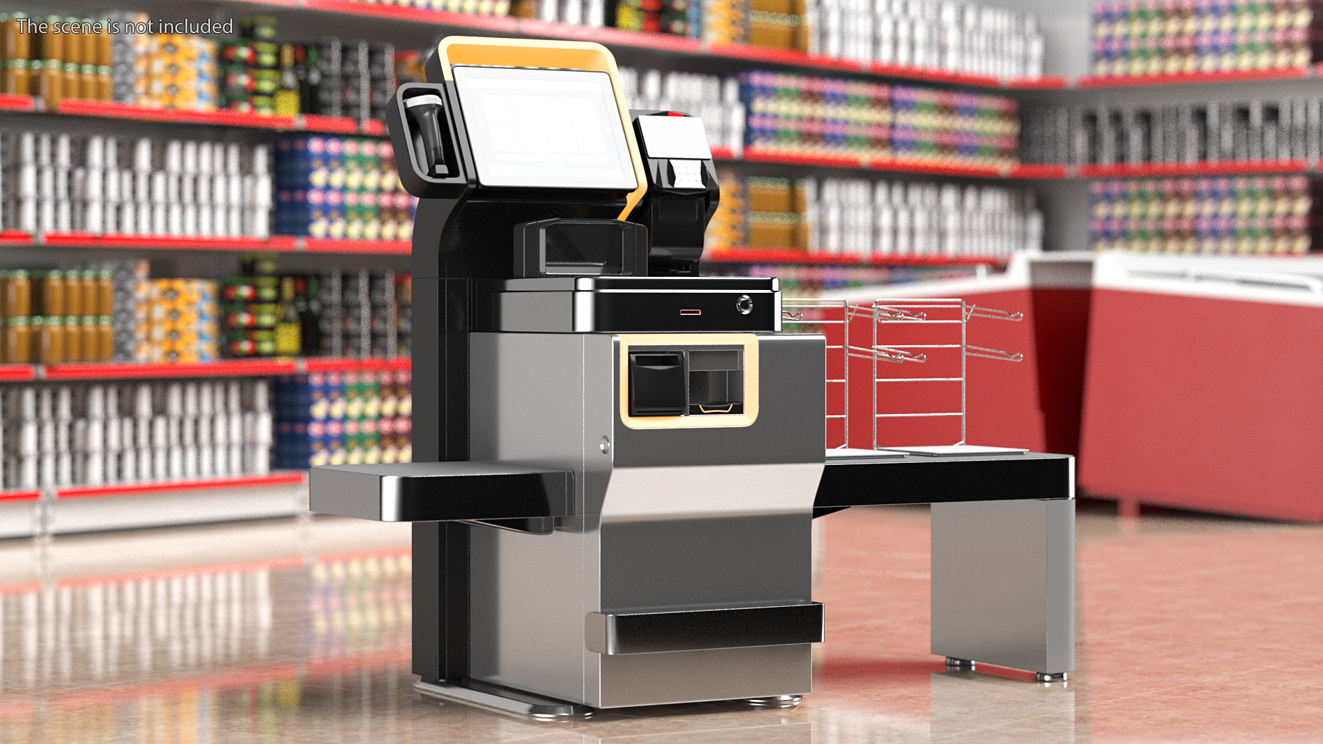3D Modular Cash Recycling Self Checkout System model