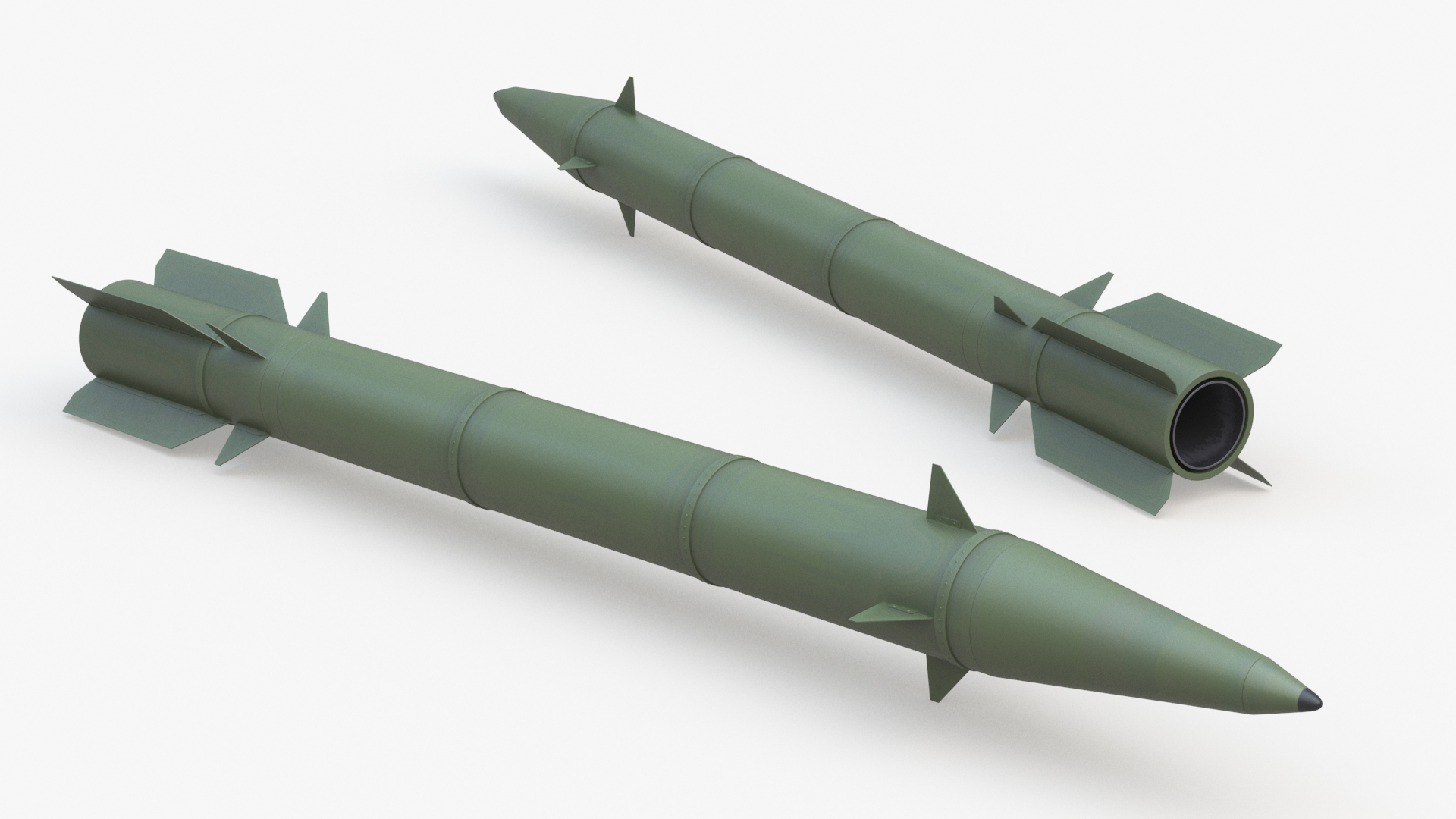 3D Tactical Ground-to-Ground Ballistic Missile model