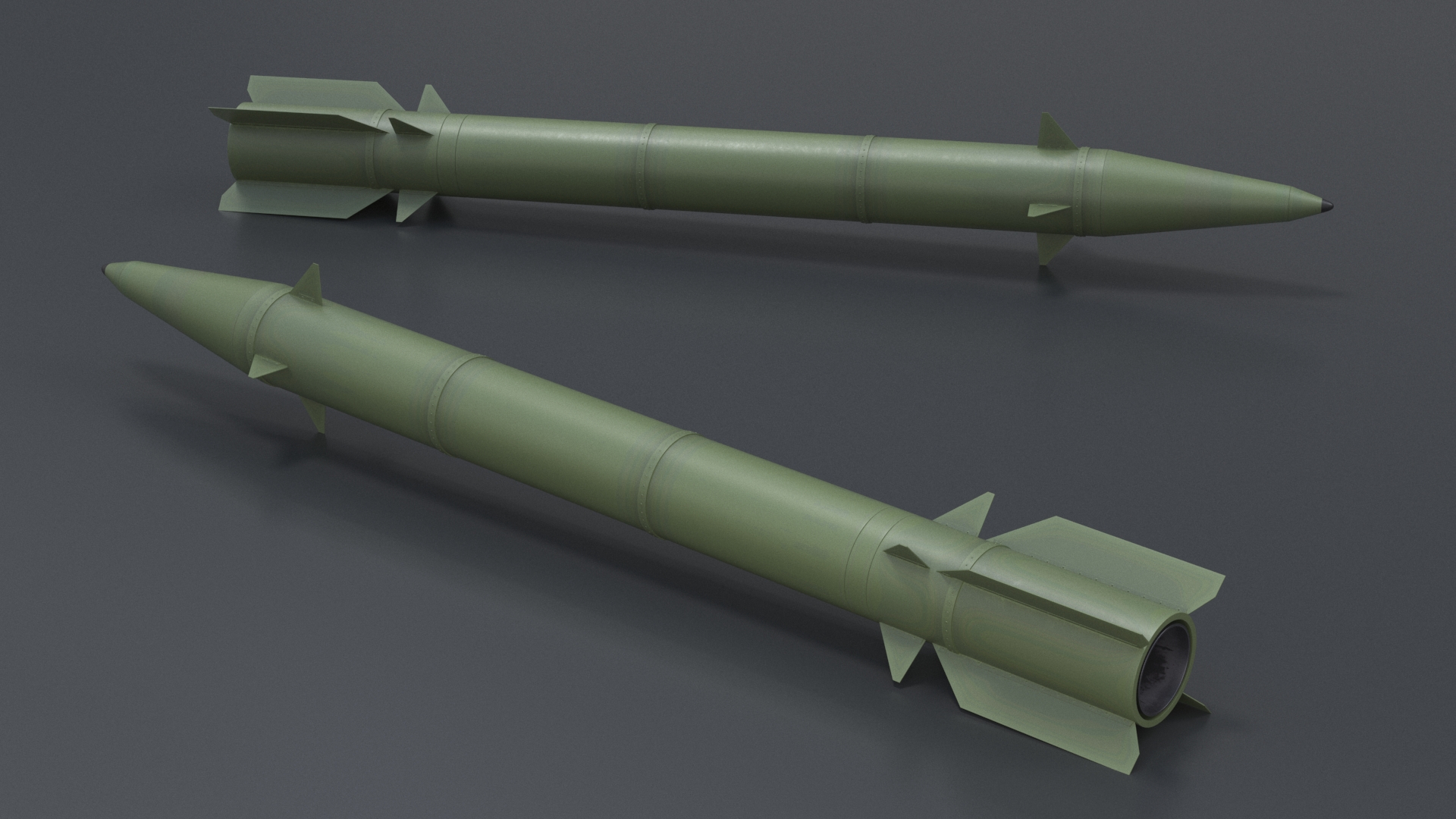 3D Tactical Ground-to-Ground Ballistic Missile model