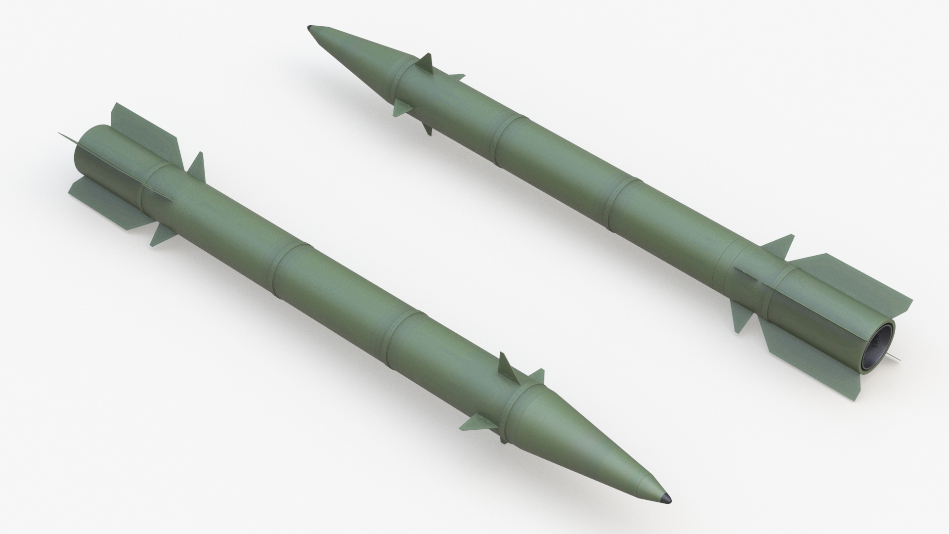 3D Tactical Ground-to-Ground Ballistic Missile model
