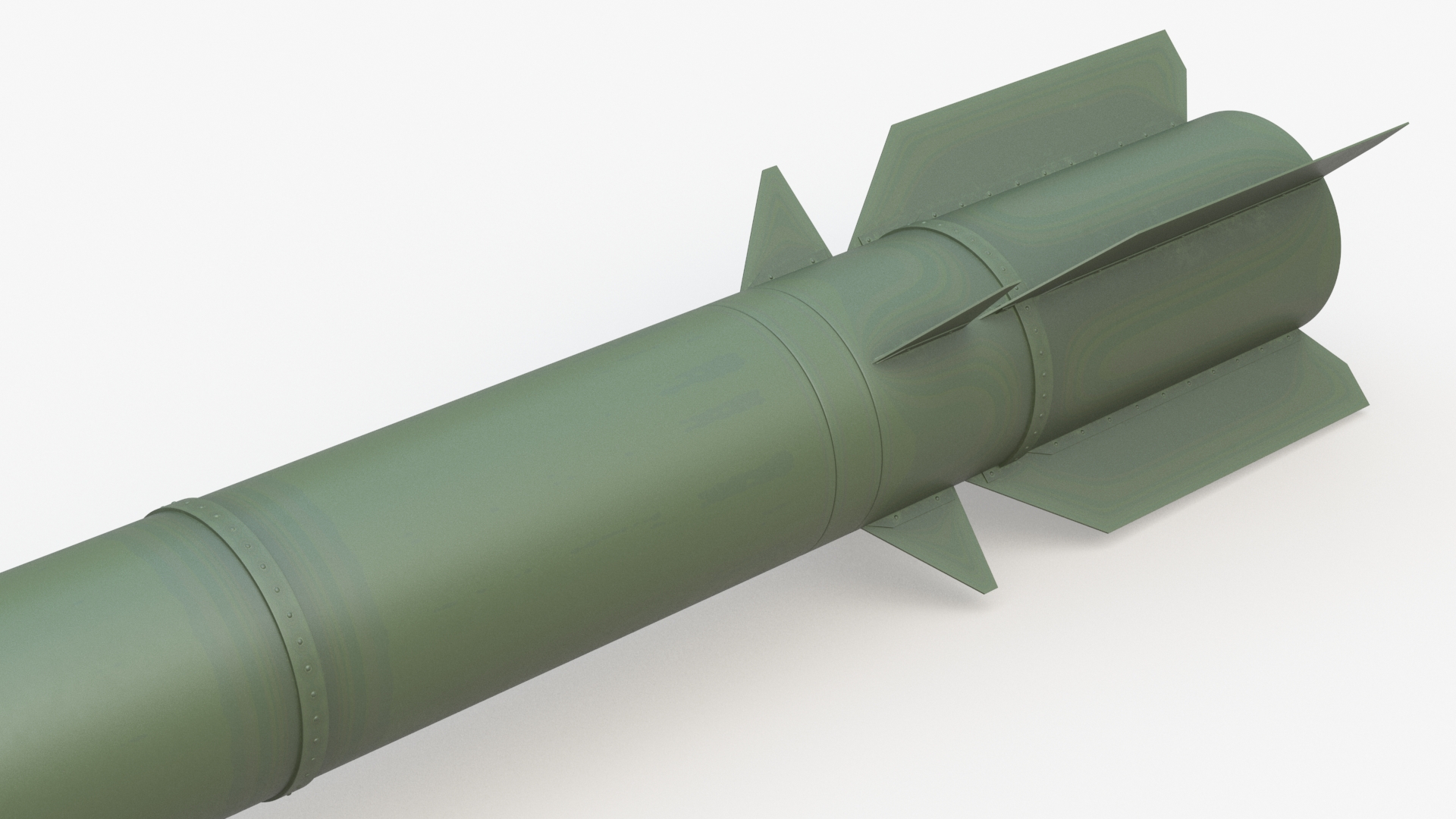 3D Tactical Ground-to-Ground Ballistic Missile model