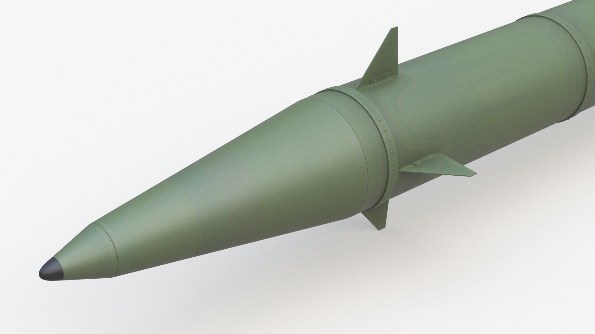 3D Tactical Ground-to-Ground Ballistic Missile model