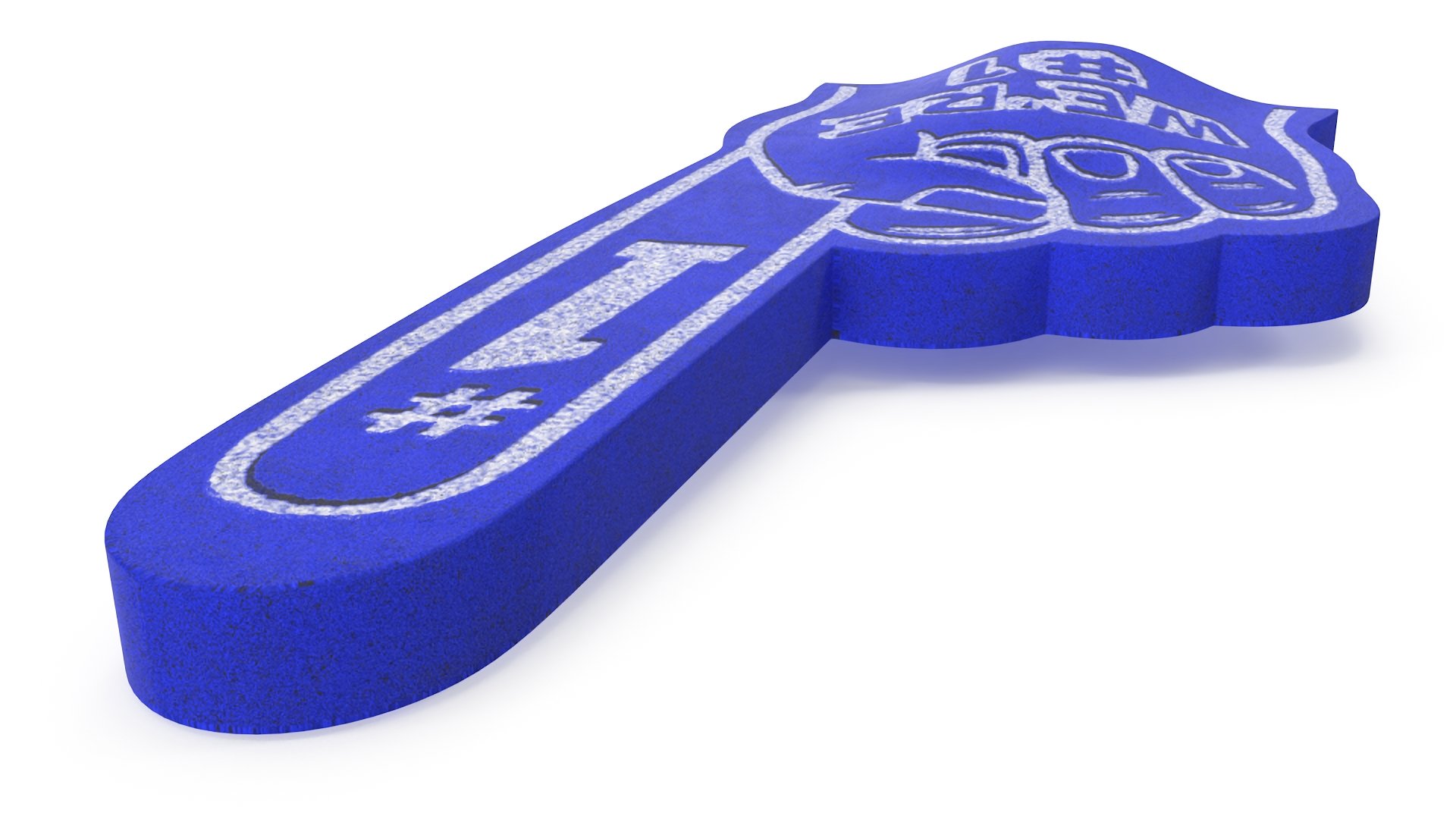 Foam Hand Blue 3D model