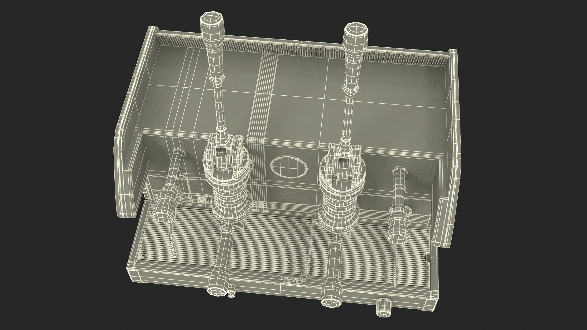 3D model Commercial Espresso Machine La Pavoni BAR T 2L Red