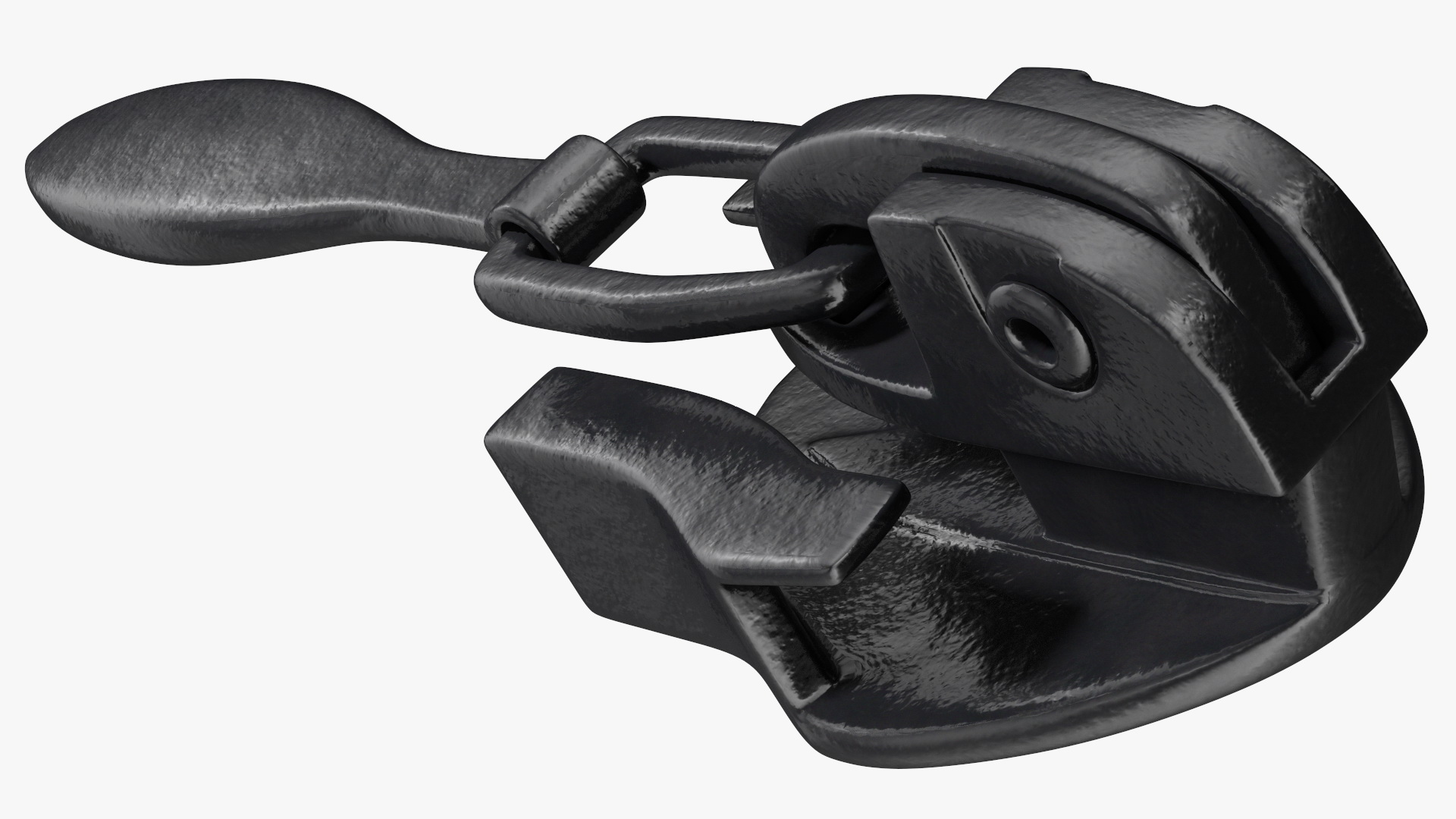 Slider for Nylon Coil Zipper Black 3D model