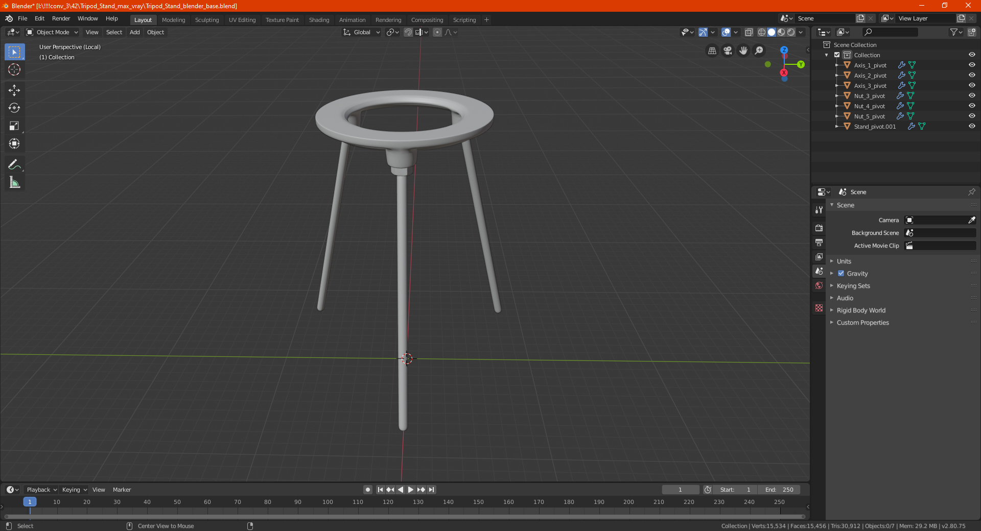 Tripod Stand 3D