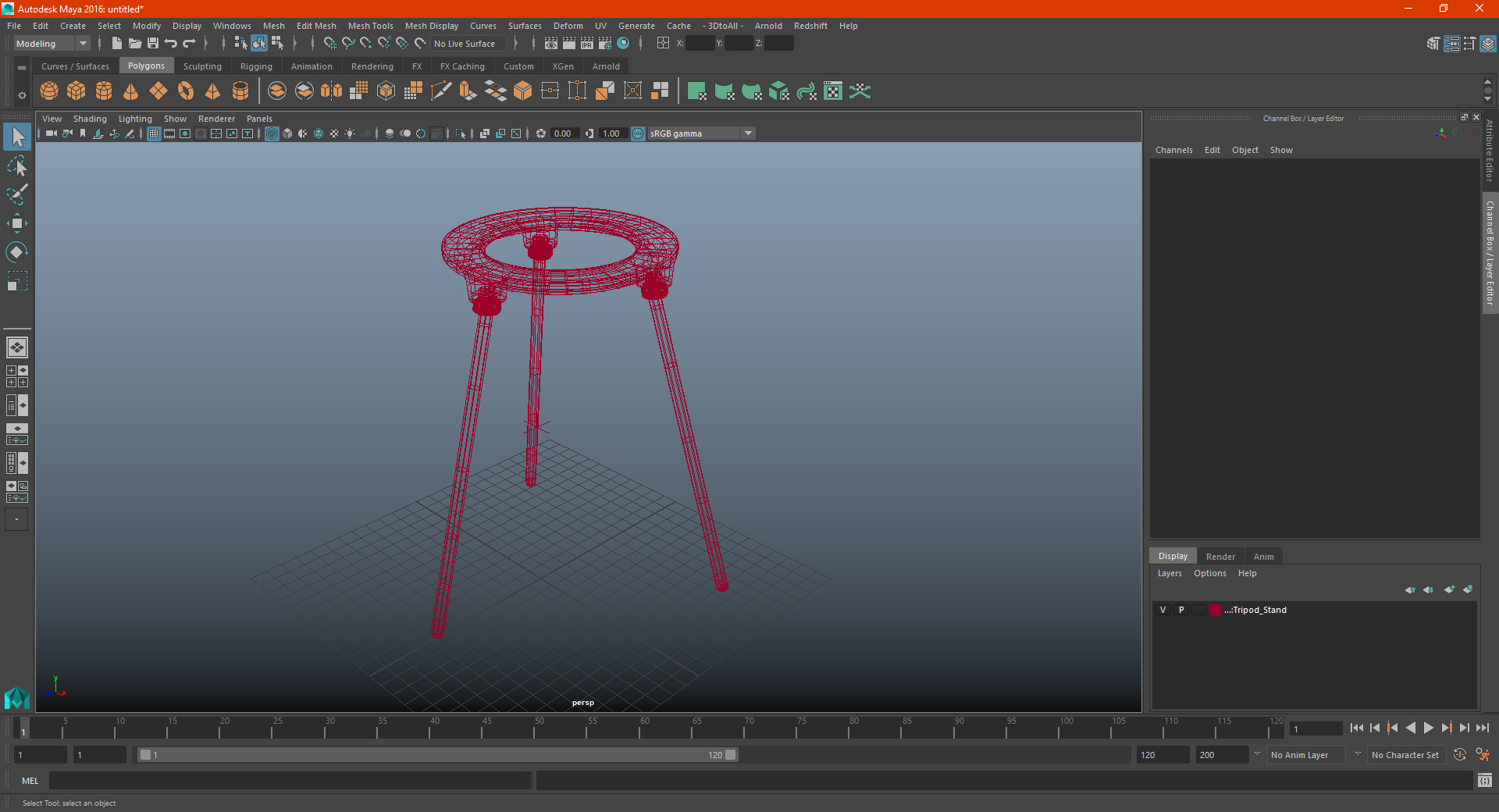 Tripod Stand 3D