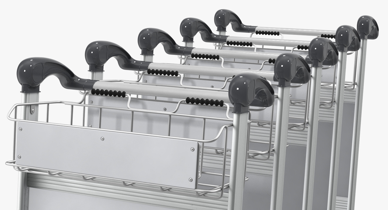 Baggage Airport Trolleys 3D model