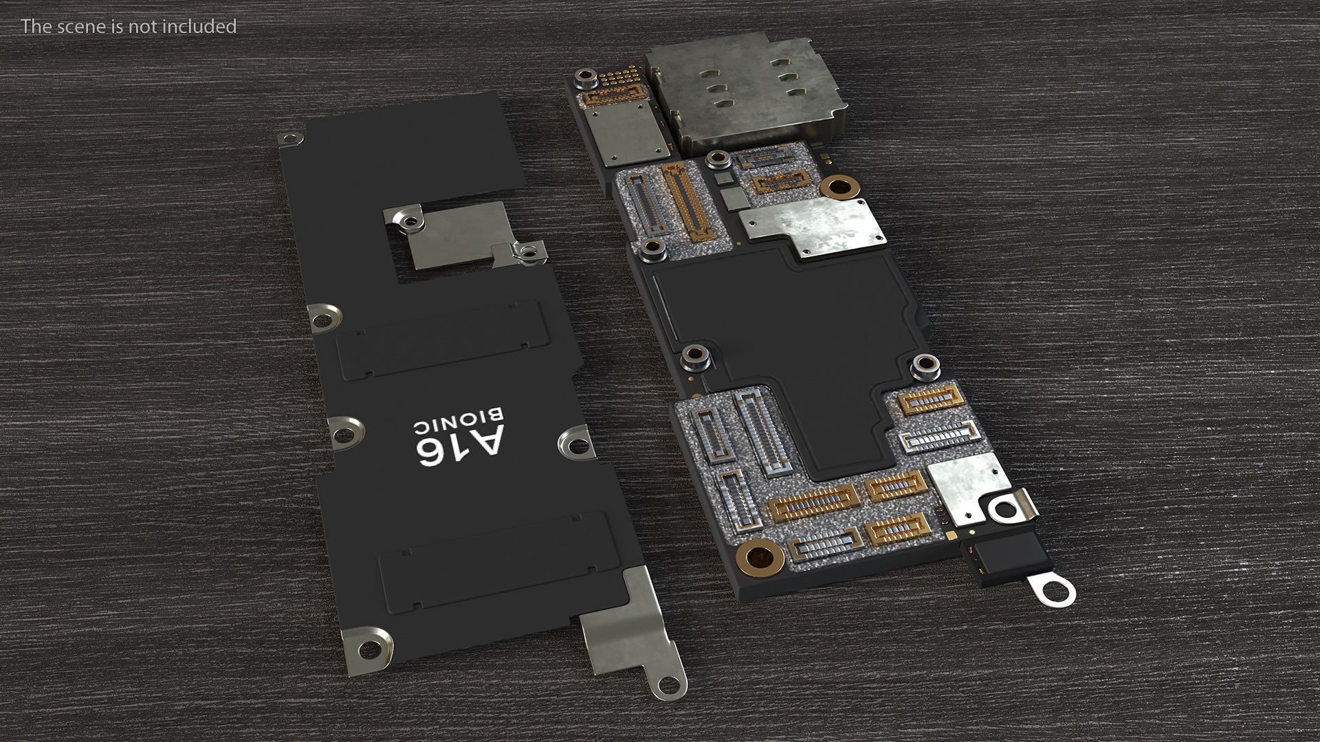 3D model iPhone 14 Pro Motherboard