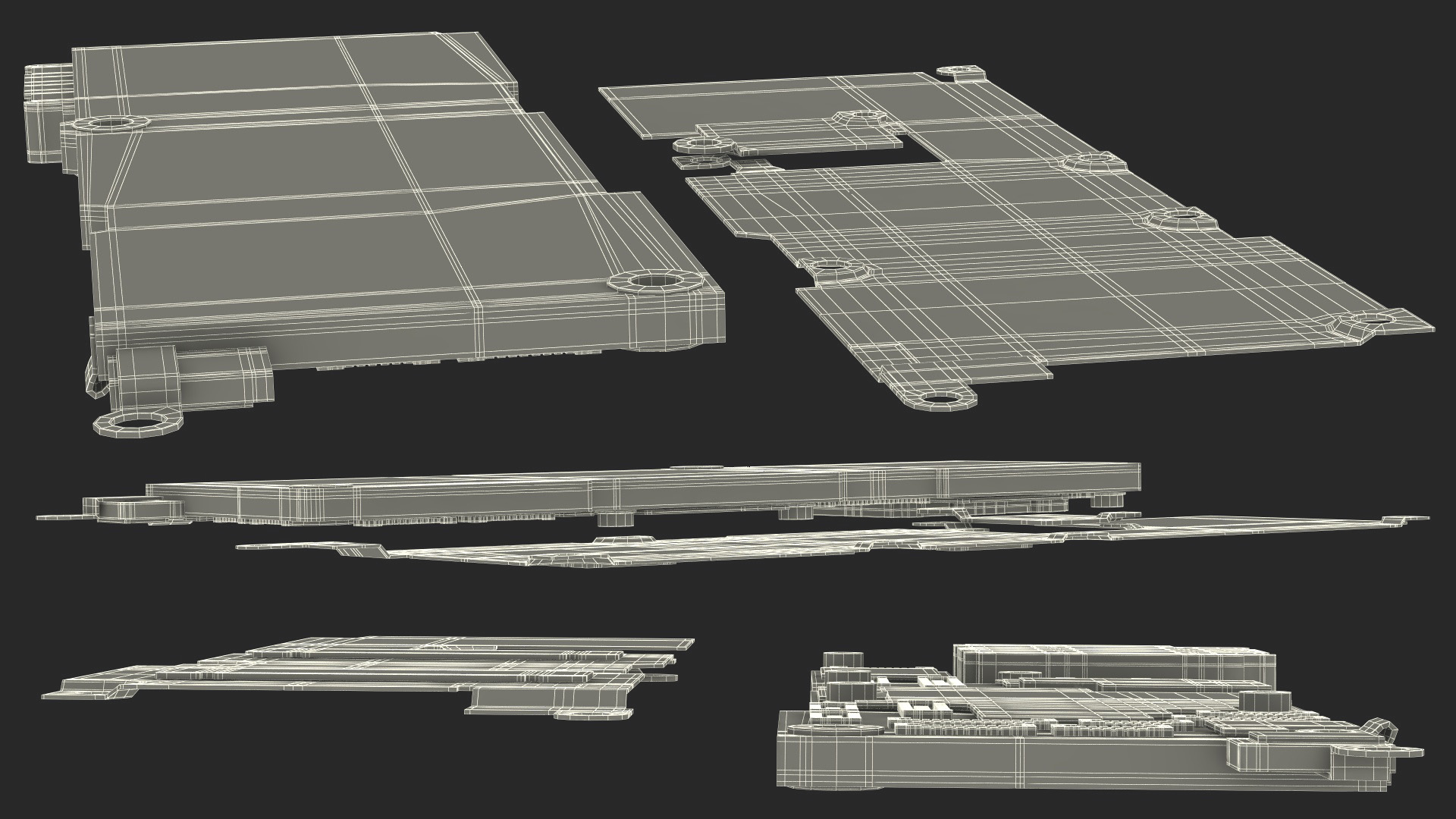 3D model iPhone 14 Pro Motherboard