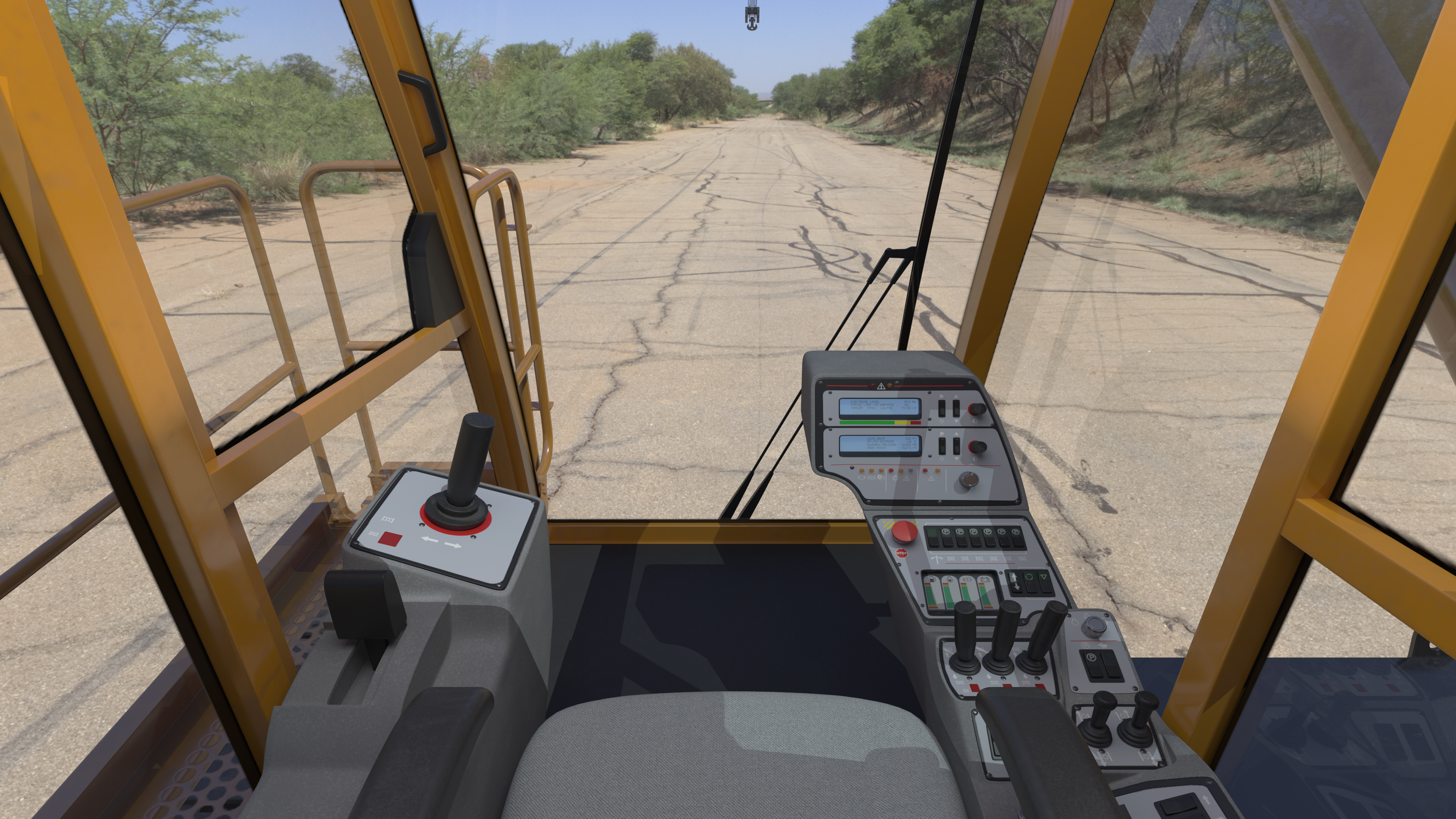 3D model Crawler Crane with Lattice Boom for Construction Rigged