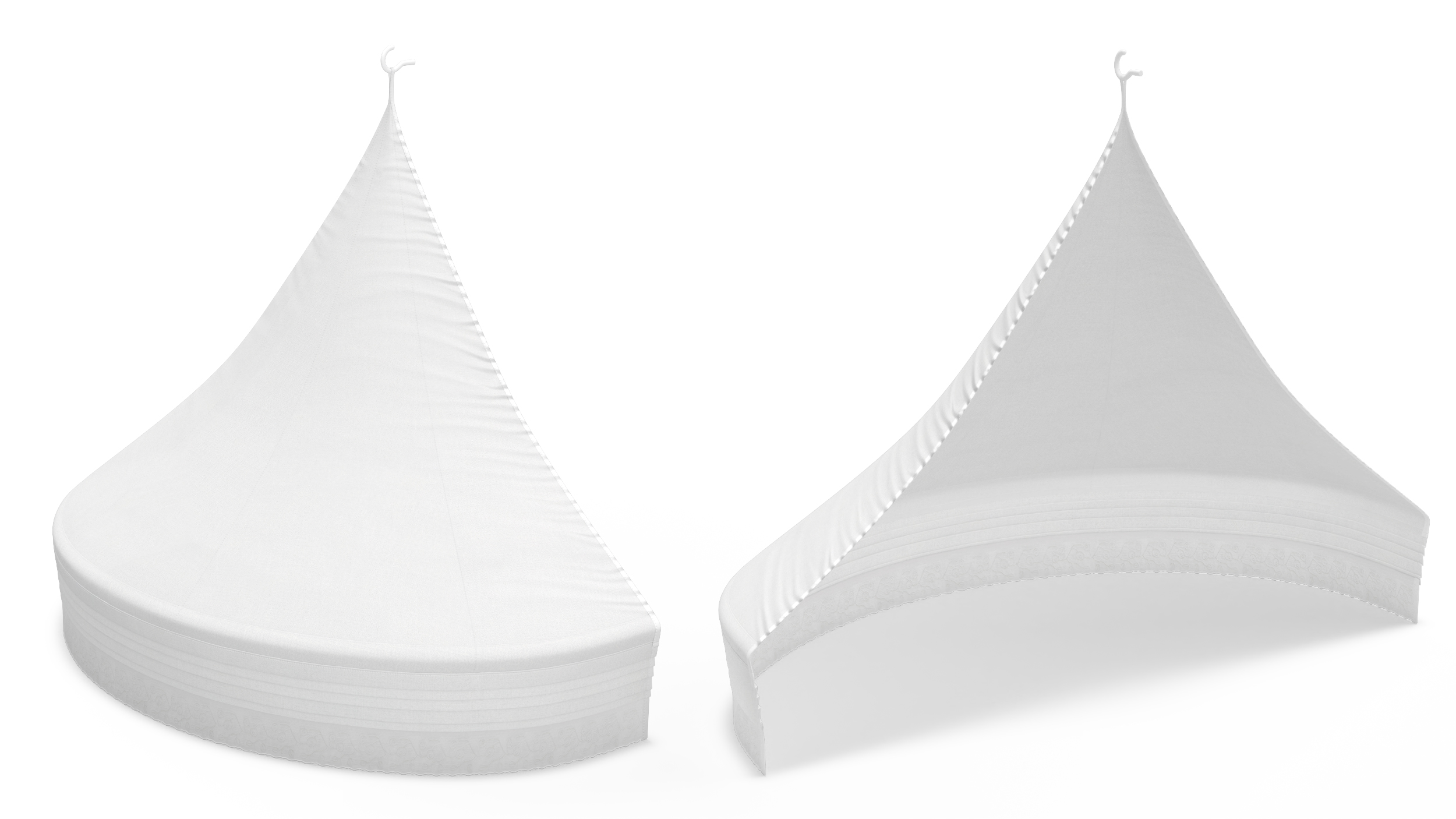 3D Bed Canopy for Children Room IKEA LEN White model