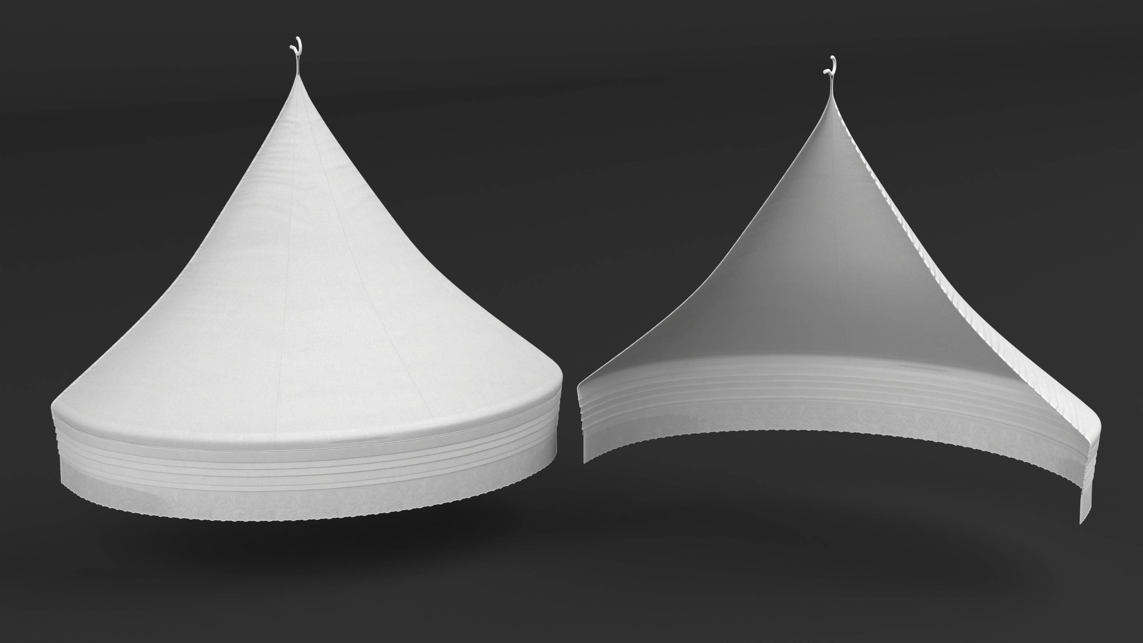 3D Bed Canopy for Children Room IKEA LEN White model