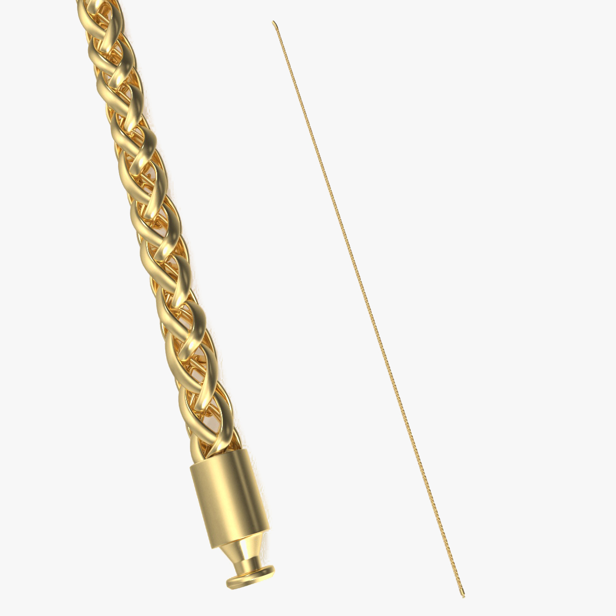 3D Golden Wheat Chain model
