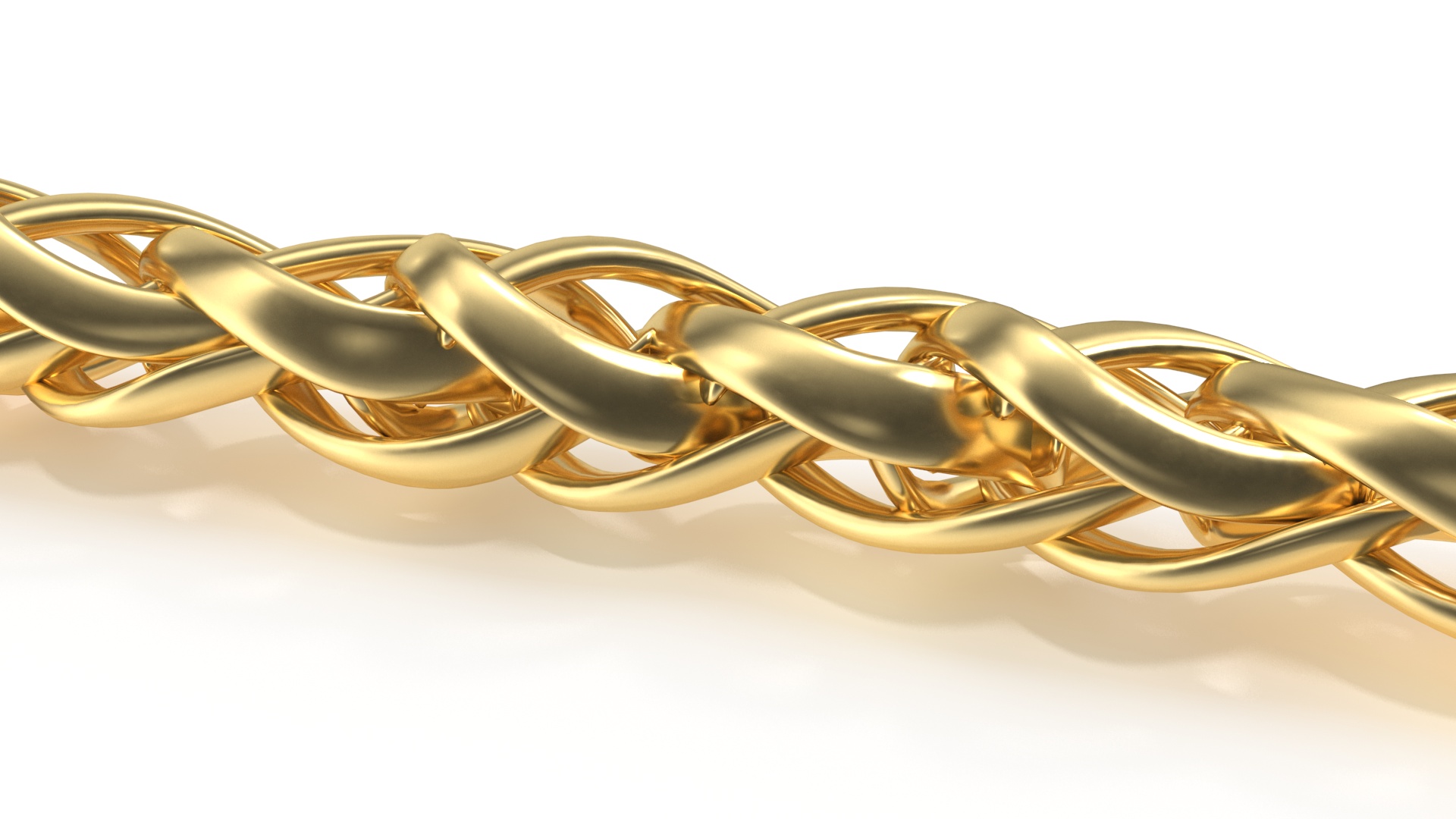 3D Golden Wheat Chain model