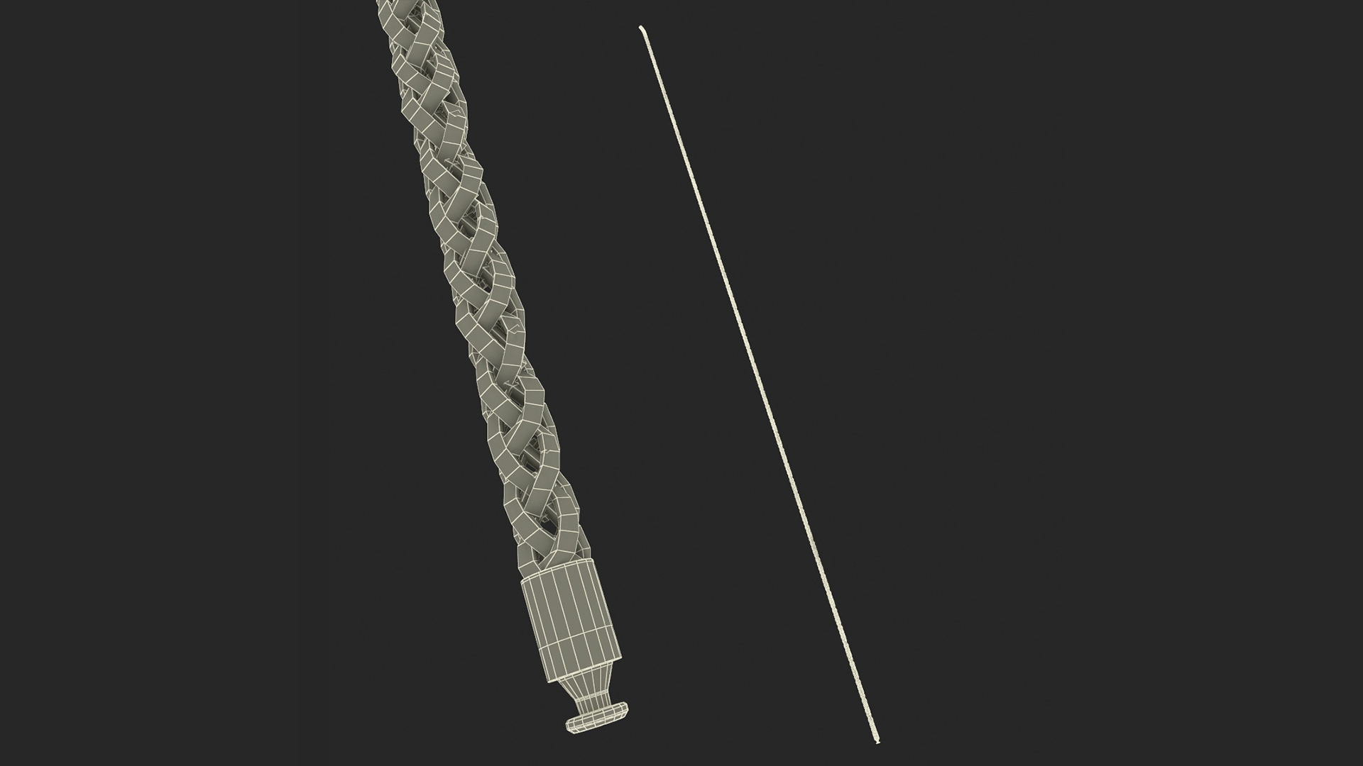 3D Golden Wheat Chain model