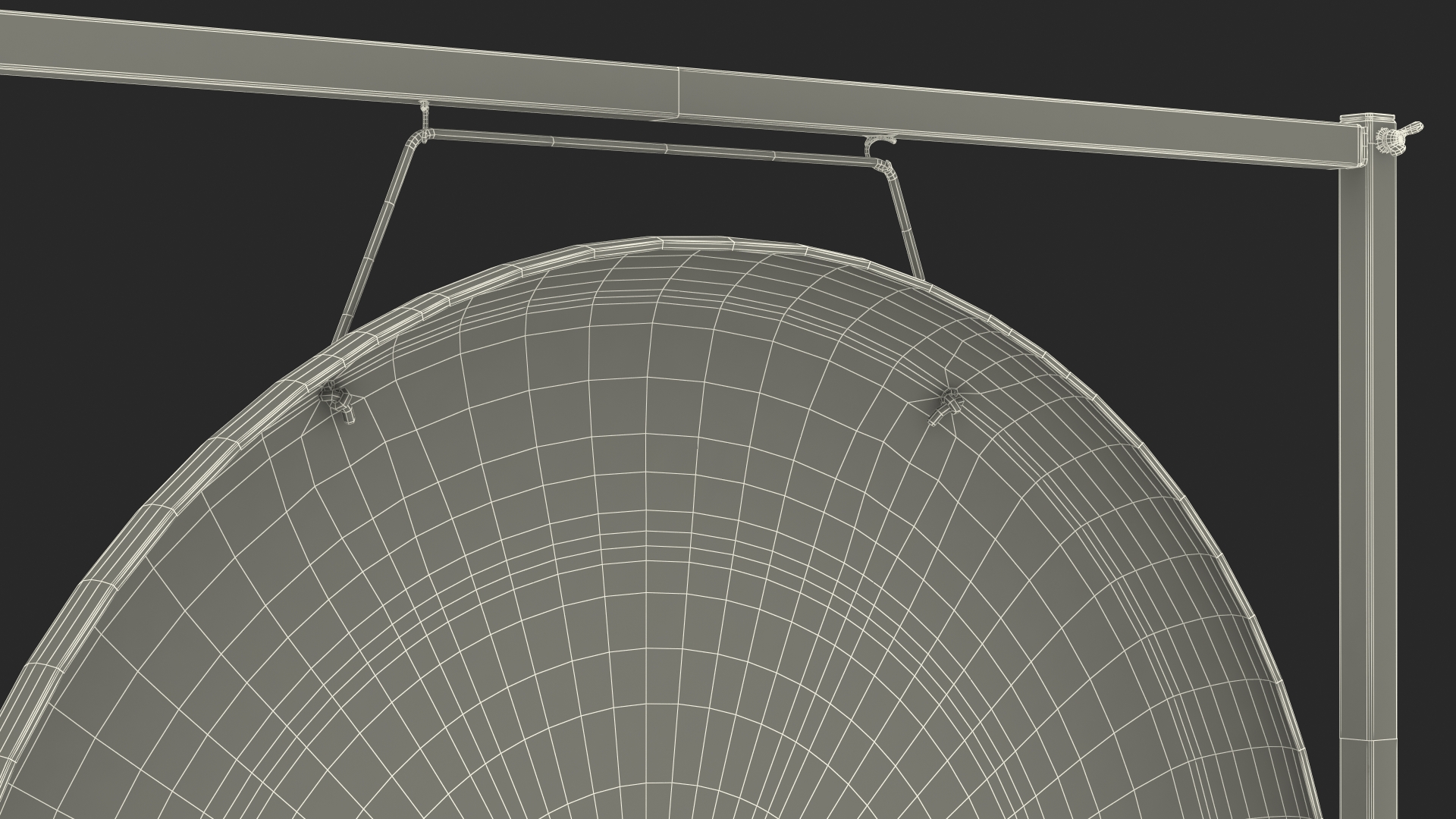 3D model Symphonic Gong 40 inch Square Stand