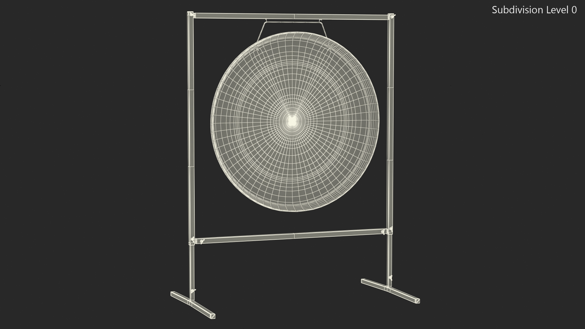 3D model Symphonic Gong 40 inch Square Stand