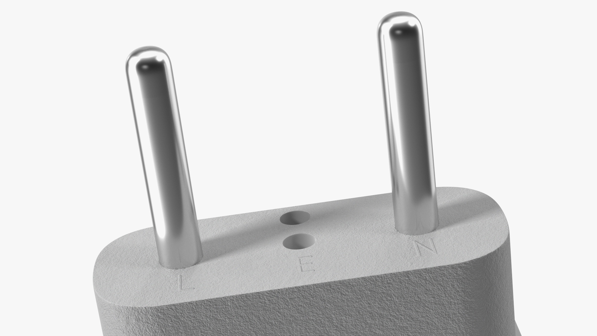 3D model Type C Universal Plug Adapter White
