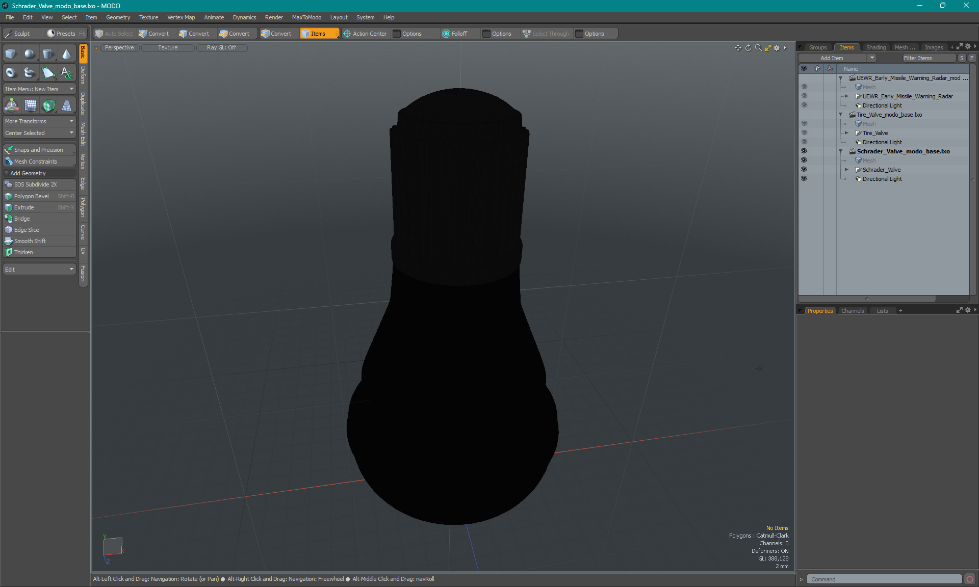 Schrader Valve 3D model