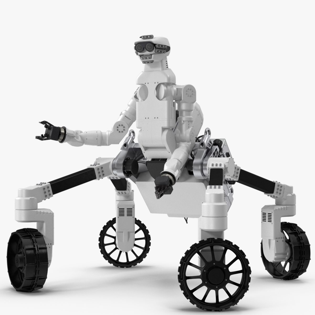 3D model Lunar Robotic Rover Rigged for Cinema 4D