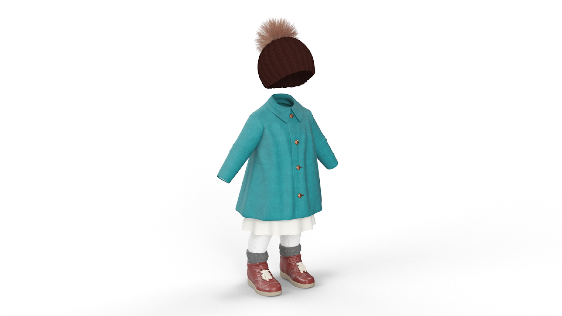 Outdoor Autumn Clothes for Girls 3D