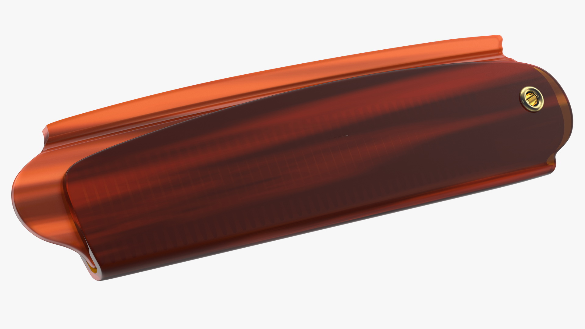 3D model Folding Pocket Comb Brown