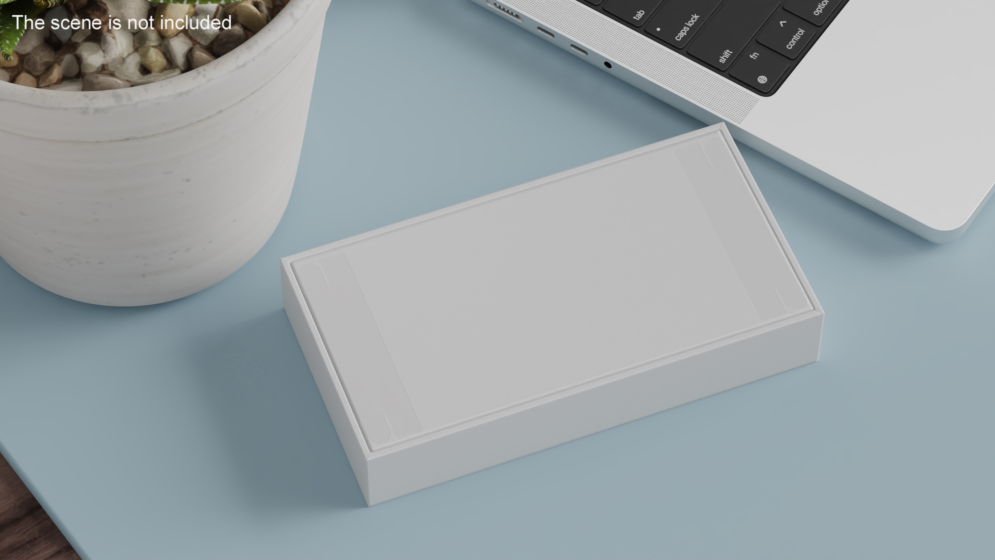 3D White Smartphone Packaginig Box