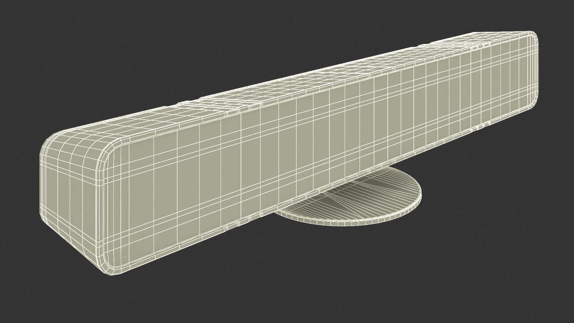 3D Horizontal Backlight Lamp Switched Off for 3D Print