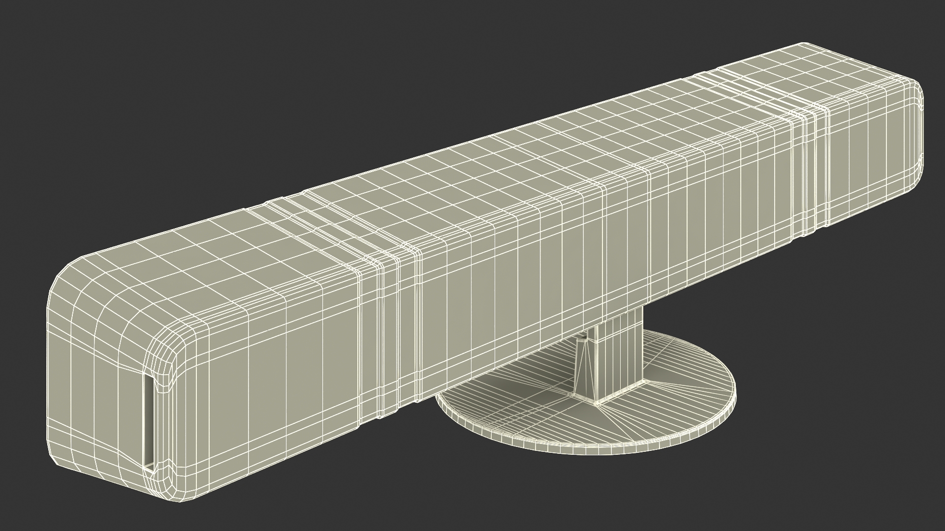 3D Horizontal Backlight Lamp Switched Off for 3D Print