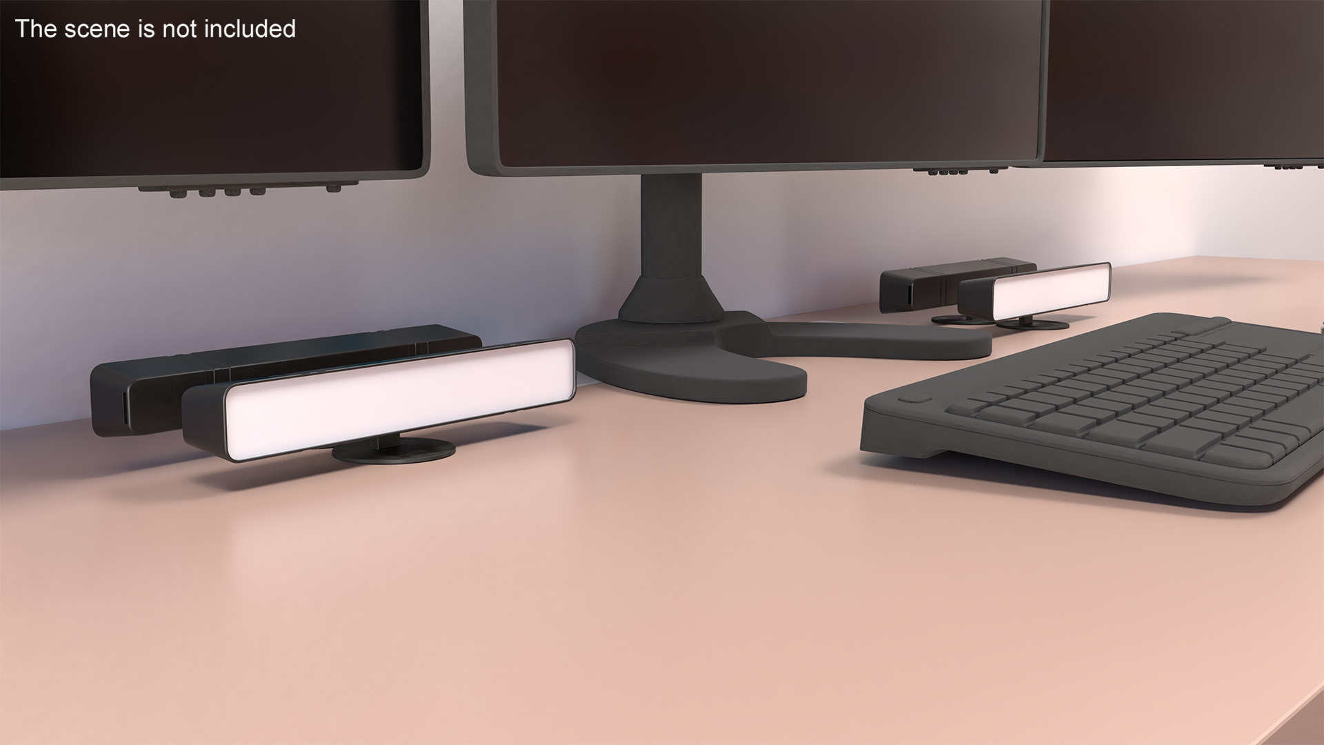 3D Horizontal Backlight Lamp Switched Off for 3D Print
