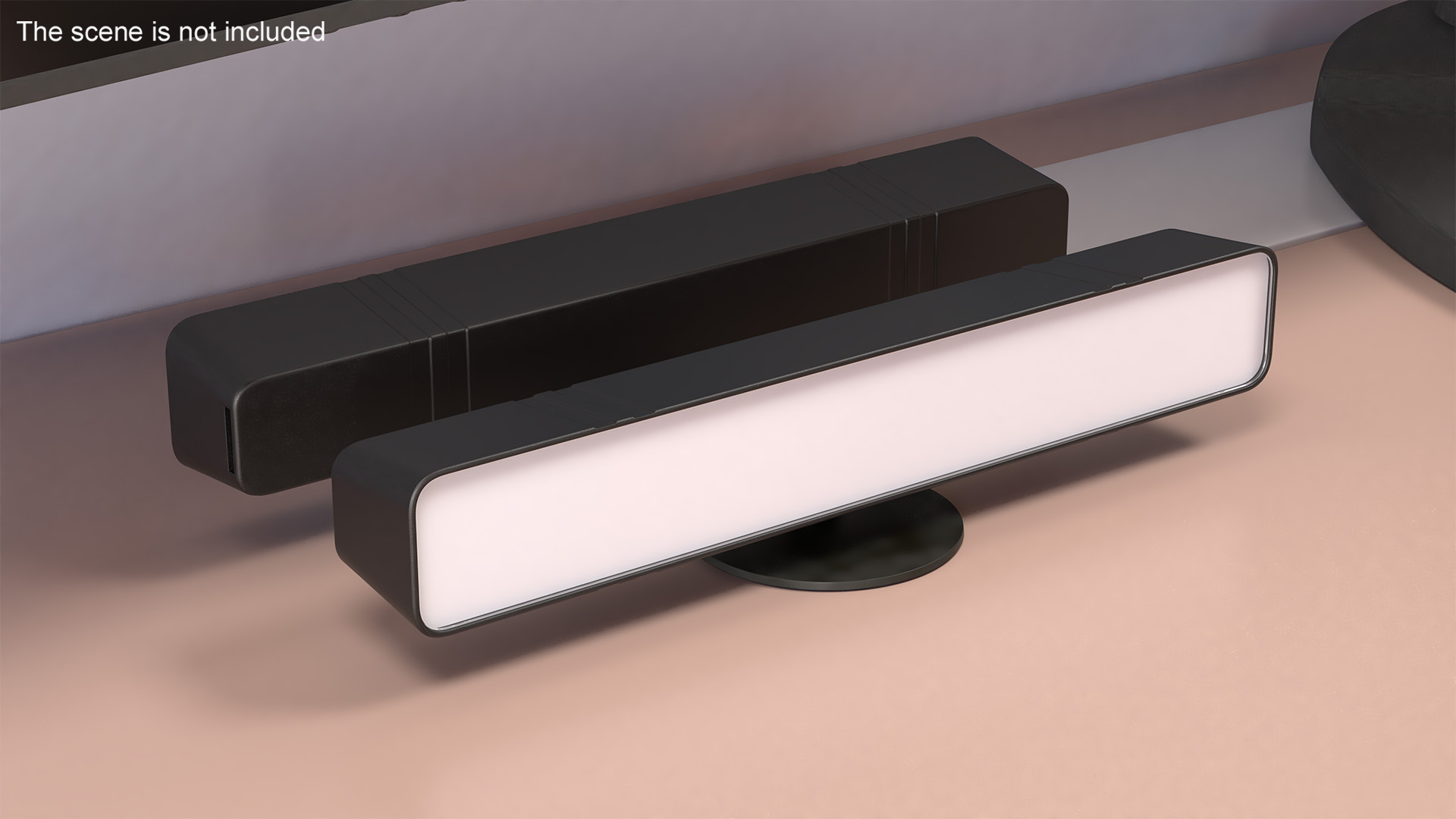 3D Horizontal Backlight Lamp Switched Off for 3D Print
