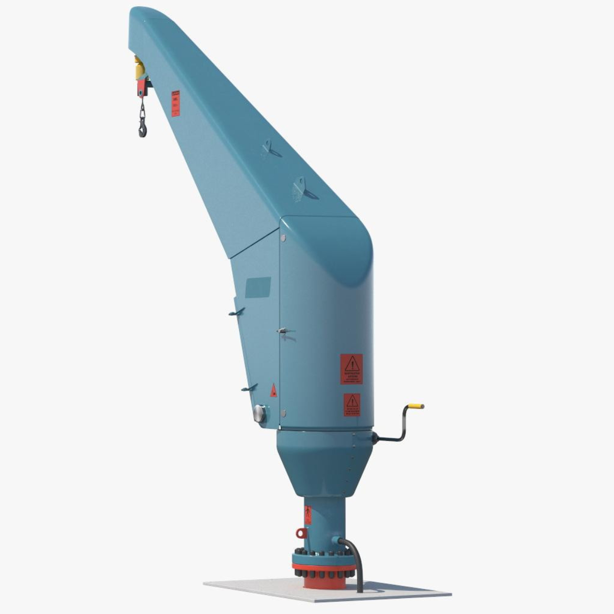 3D Crane for Offshore Platform Rigged for Maya model