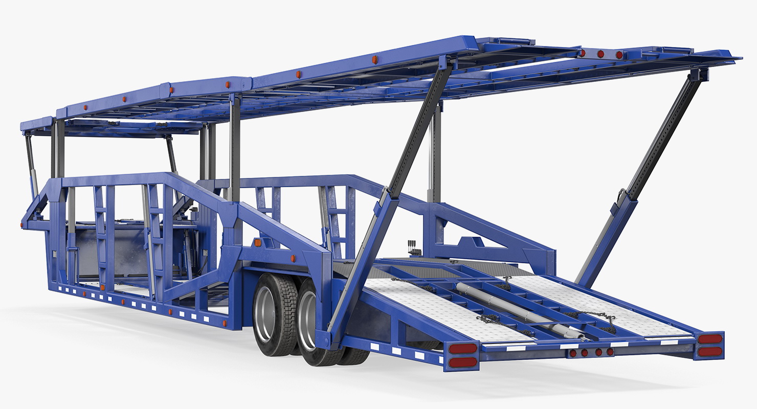 Truck with Car Carrier 3D