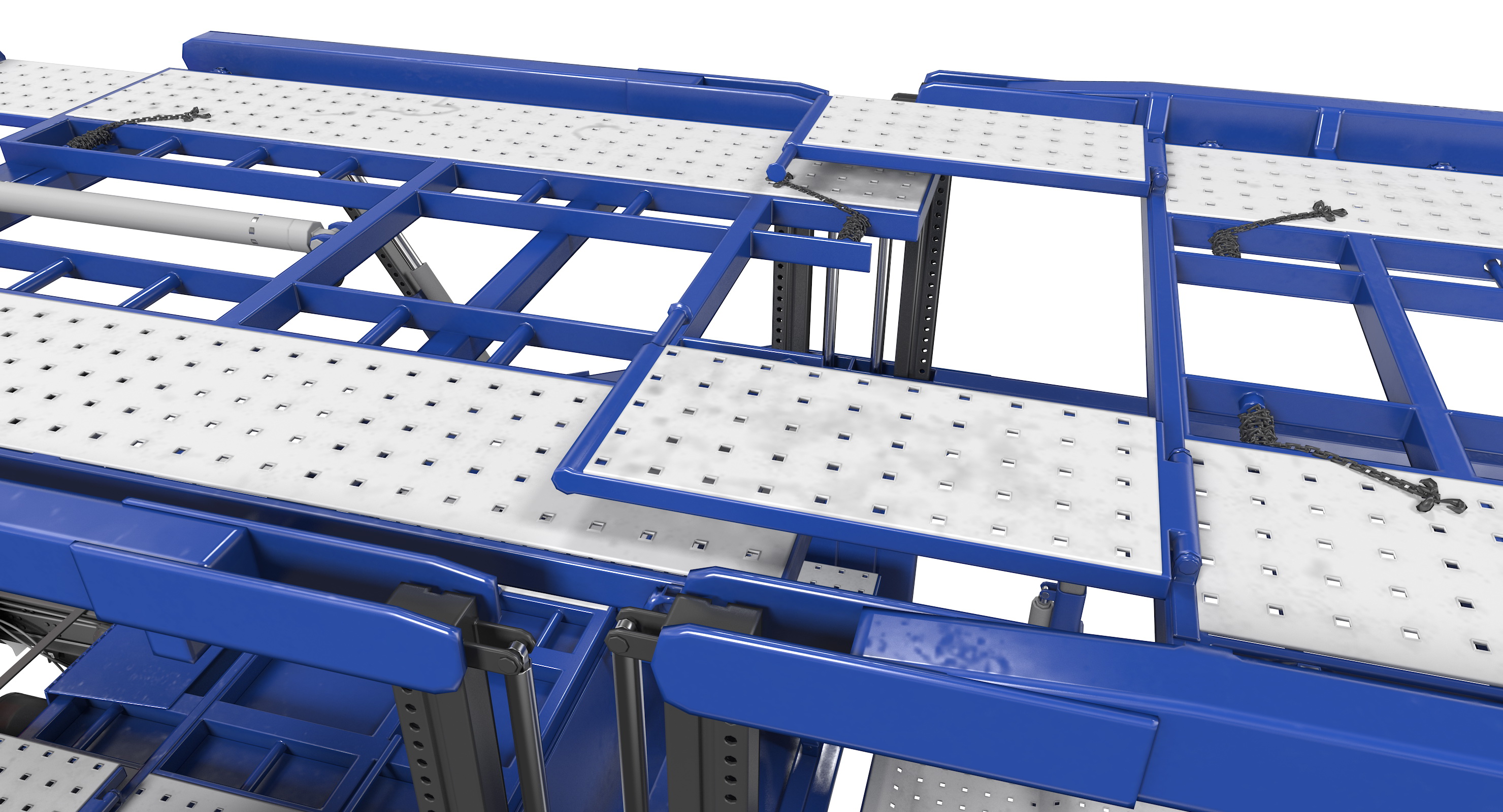Truck with Car Carrier 3D