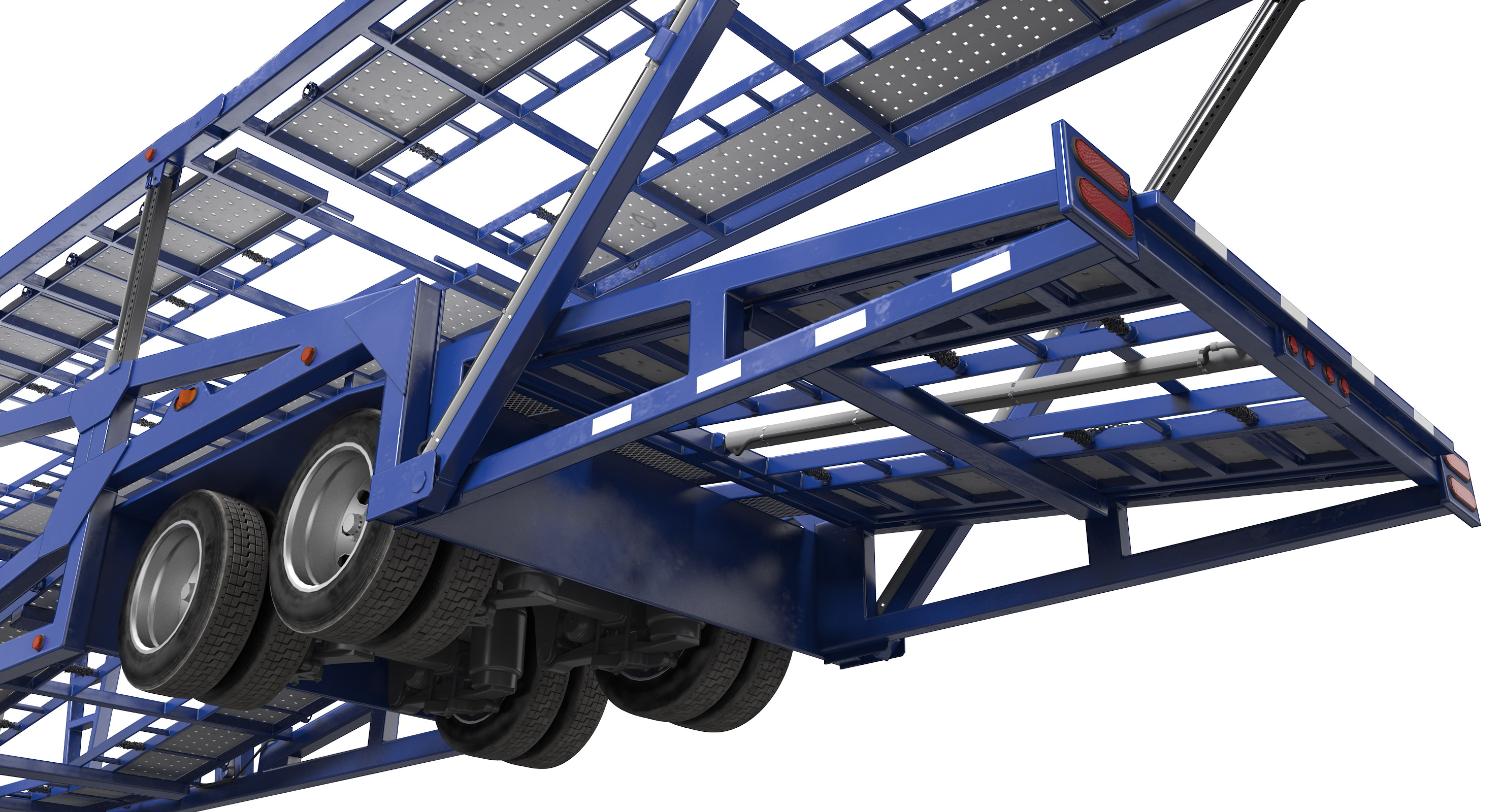 Truck with Car Carrier 3D