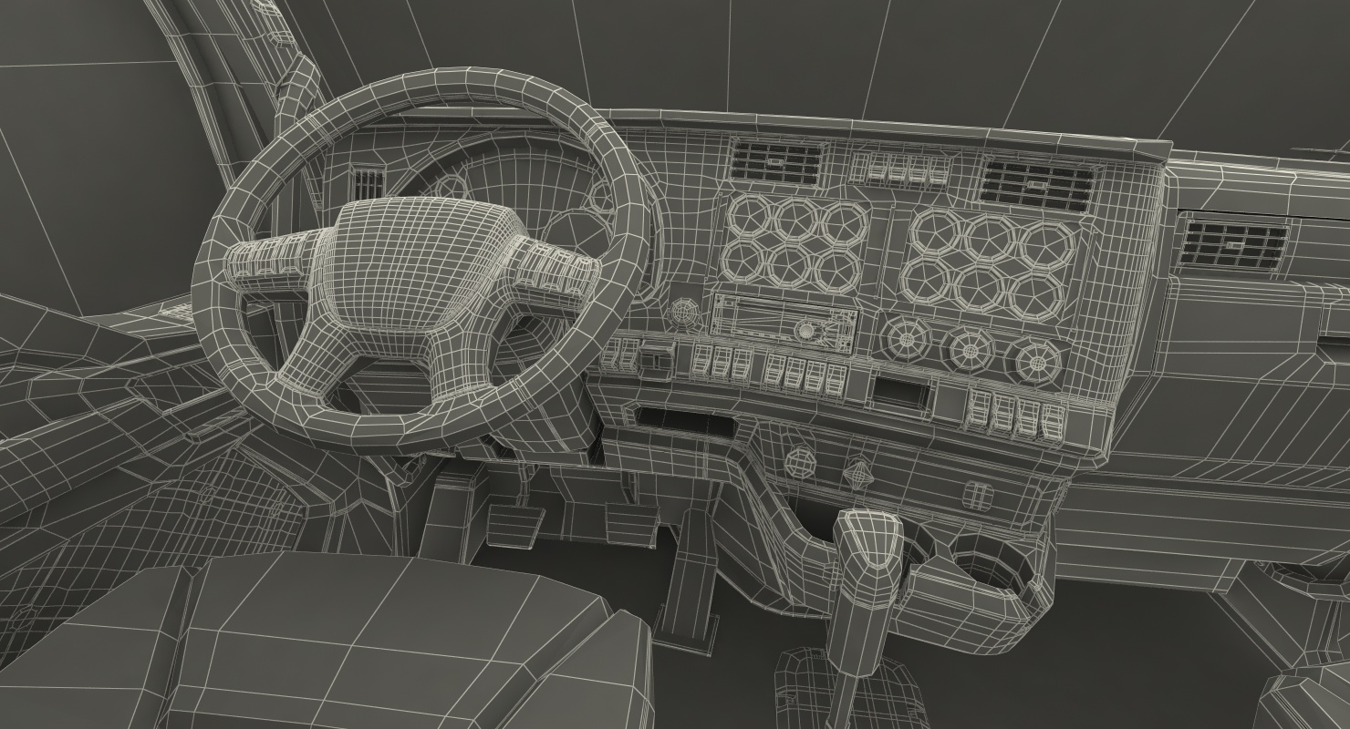 Truck with Car Carrier 3D