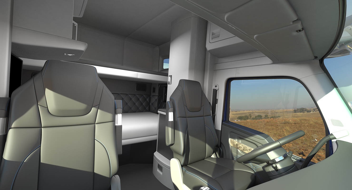 Truck with Car Carrier 3D