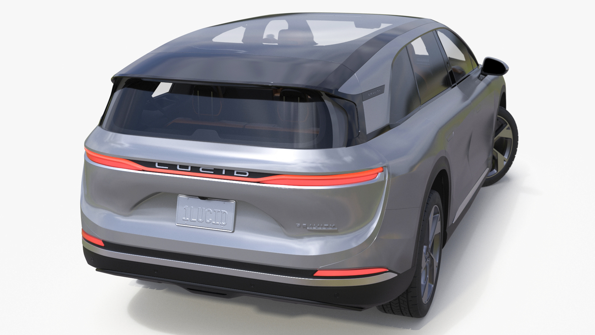 3D Lucid Gravity 2024 Electric SUV Rigged model