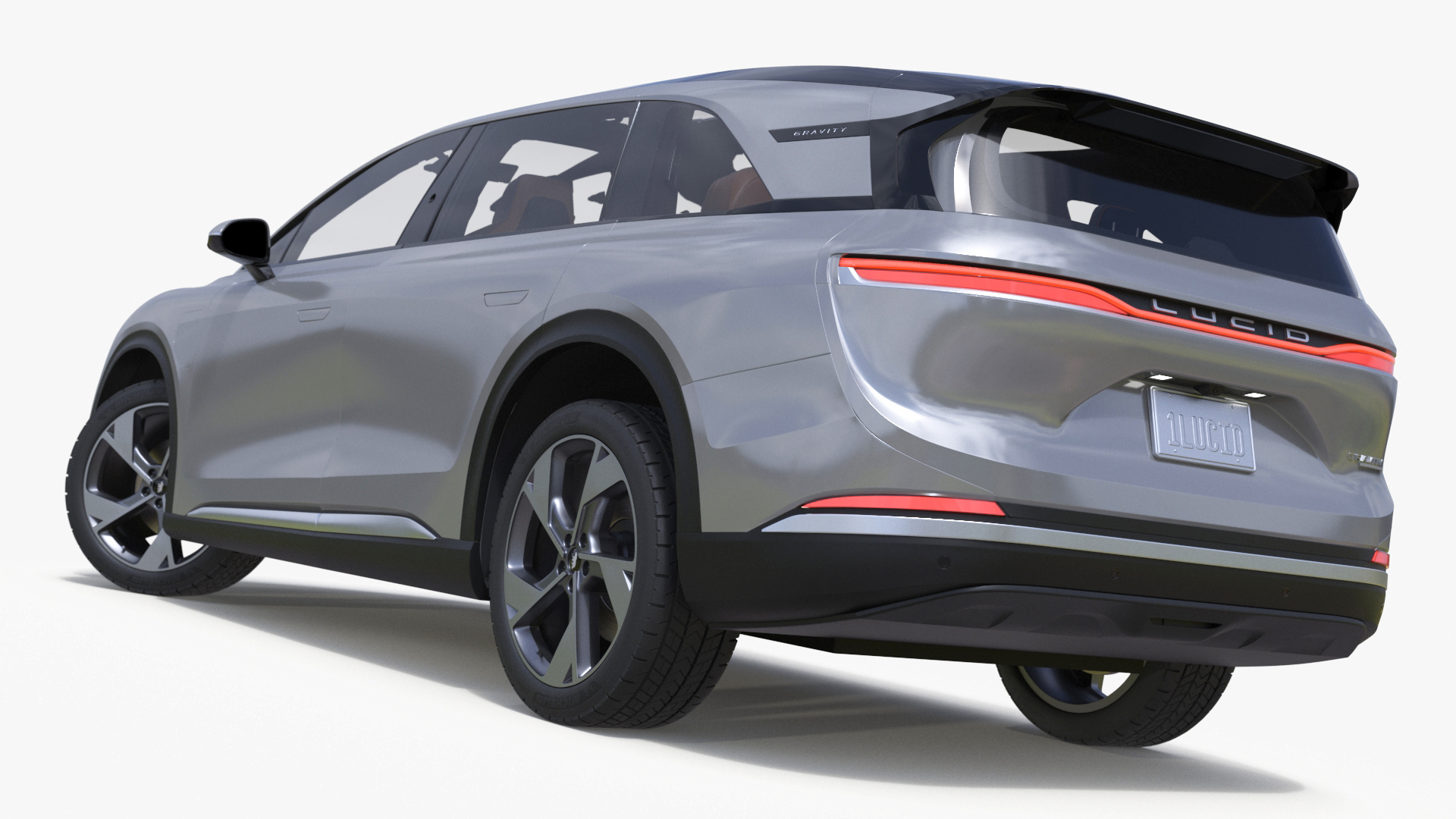 3D Lucid Gravity 2024 Electric SUV Rigged model