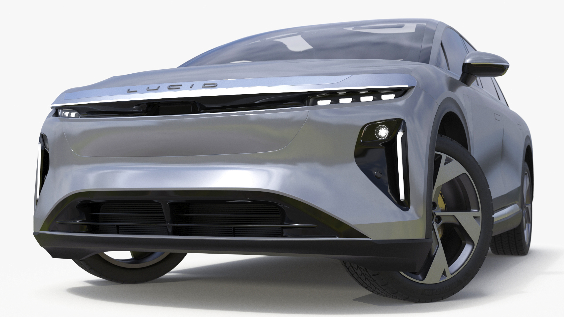 3D Lucid Gravity 2024 Electric SUV Rigged model
