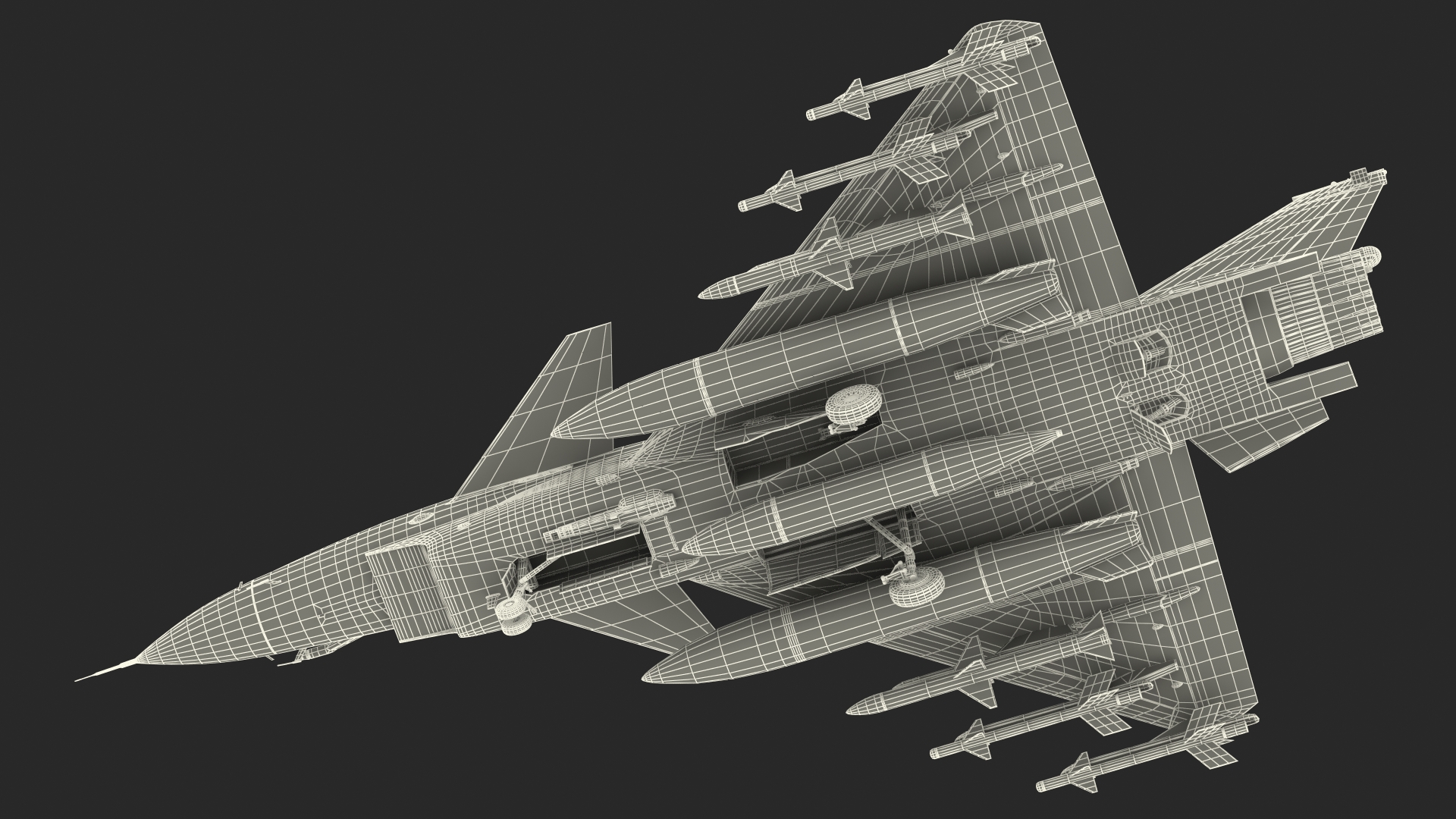 3D model Chengdu J10 A Vigorous Dragon Armament Rigged