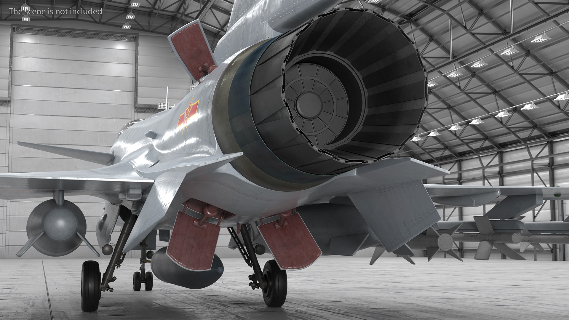 3D model Chengdu J10 A Vigorous Dragon Armament Rigged