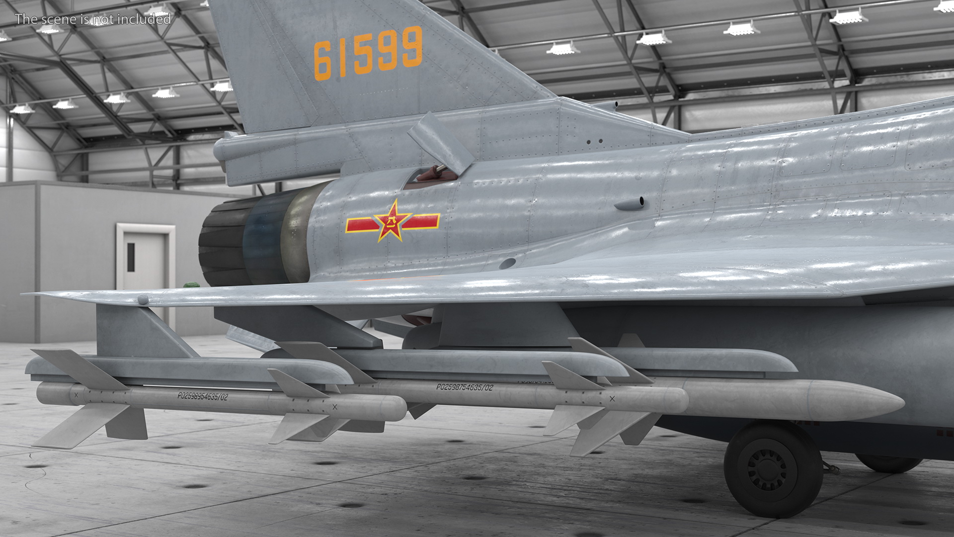 3D model Chengdu J10 A Vigorous Dragon Armament Rigged
