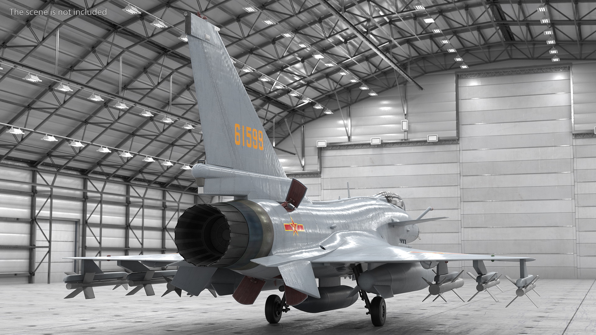 3D model Chengdu J10 A Vigorous Dragon Armament Rigged