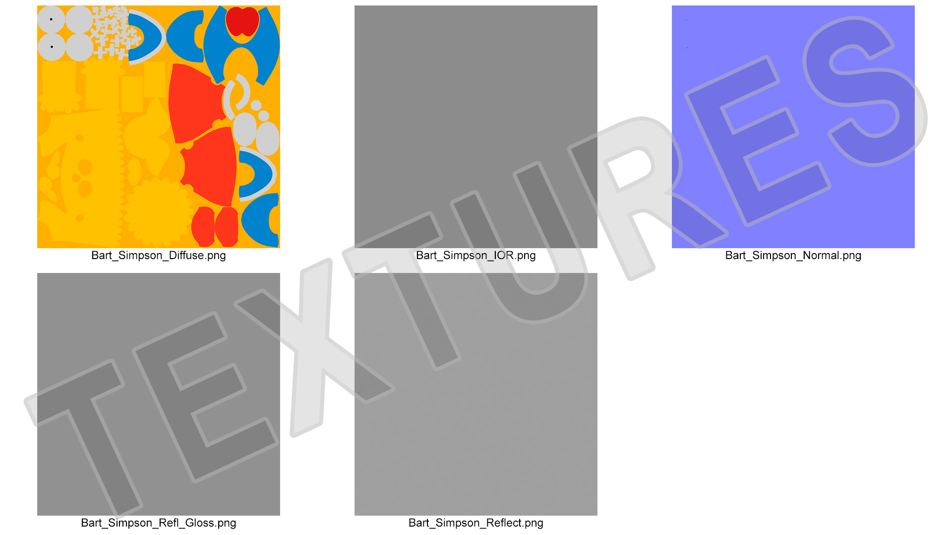 3D model Bart Simpson Running Pose