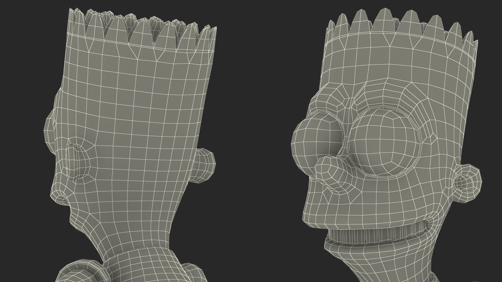 3D model Bart Simpson Running Pose