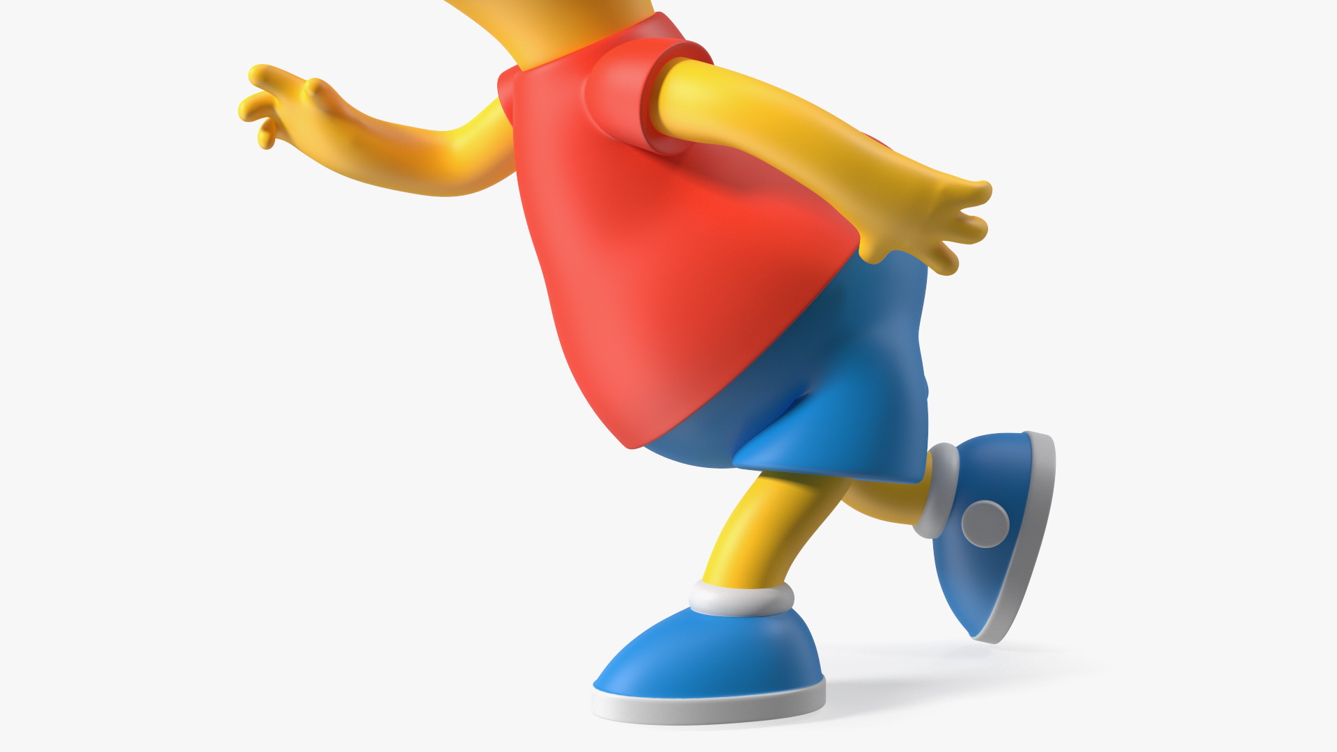 3D model Bart Simpson Running Pose