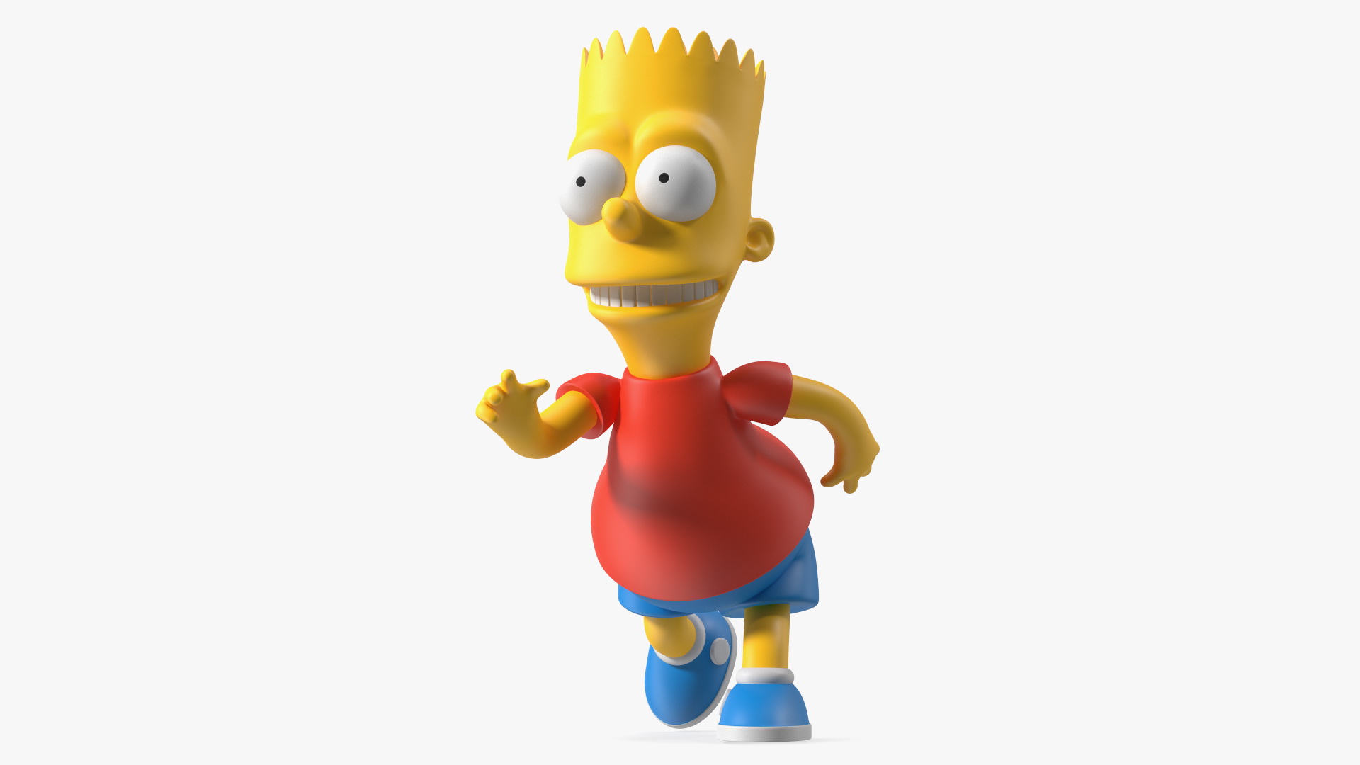 3D model Bart Simpson Running Pose